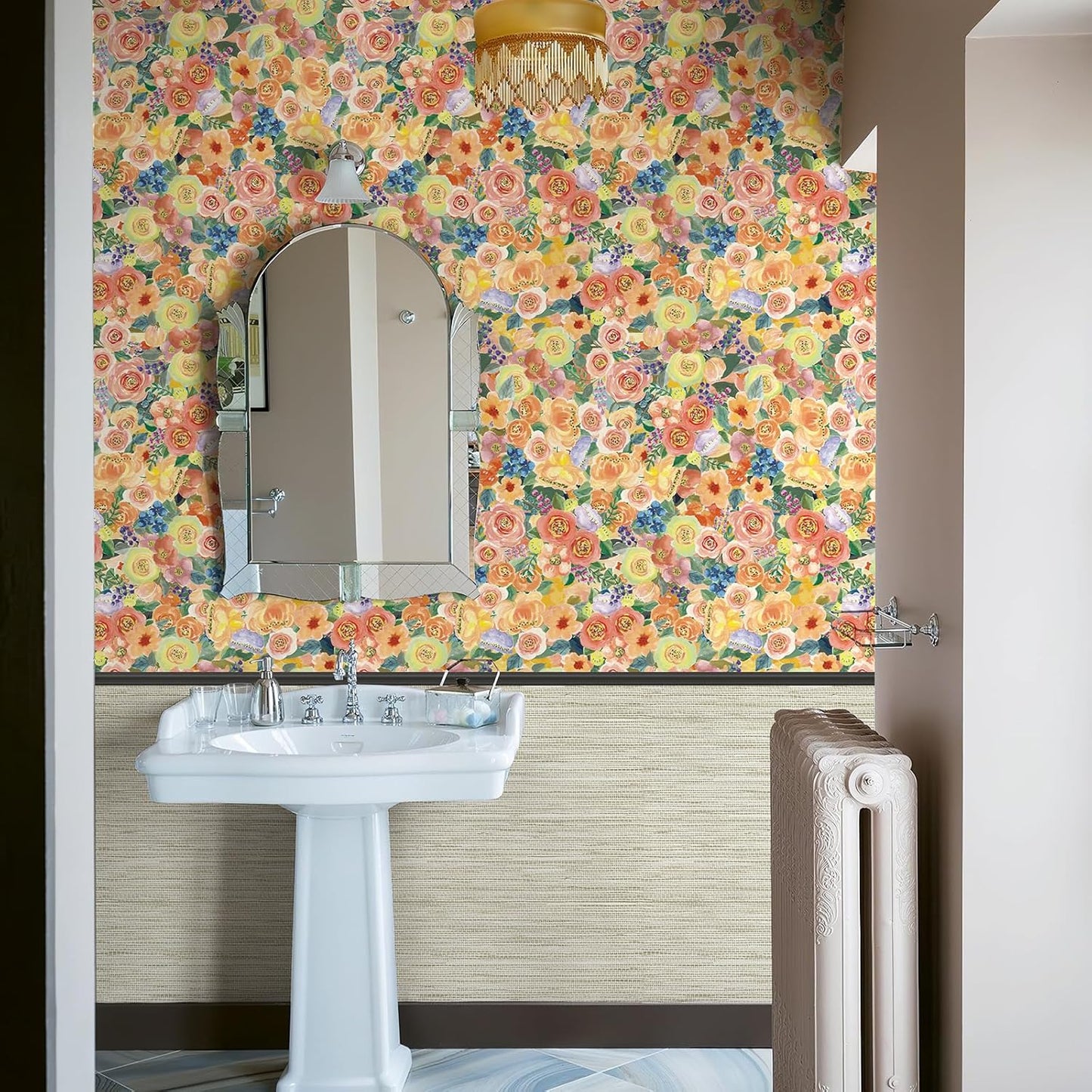 Simon&Siff Floral Peel and Stick Wallpaper for Elegant Home Decor