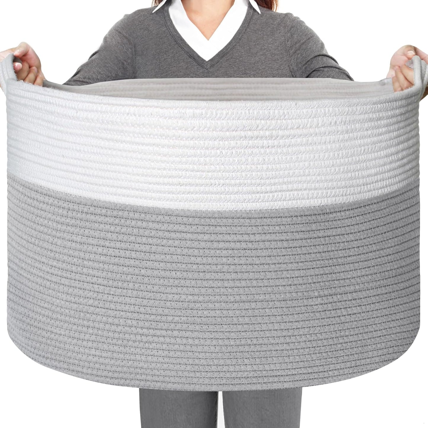 Extra Large Storage Basket for Blankets and Toys - 23.6in