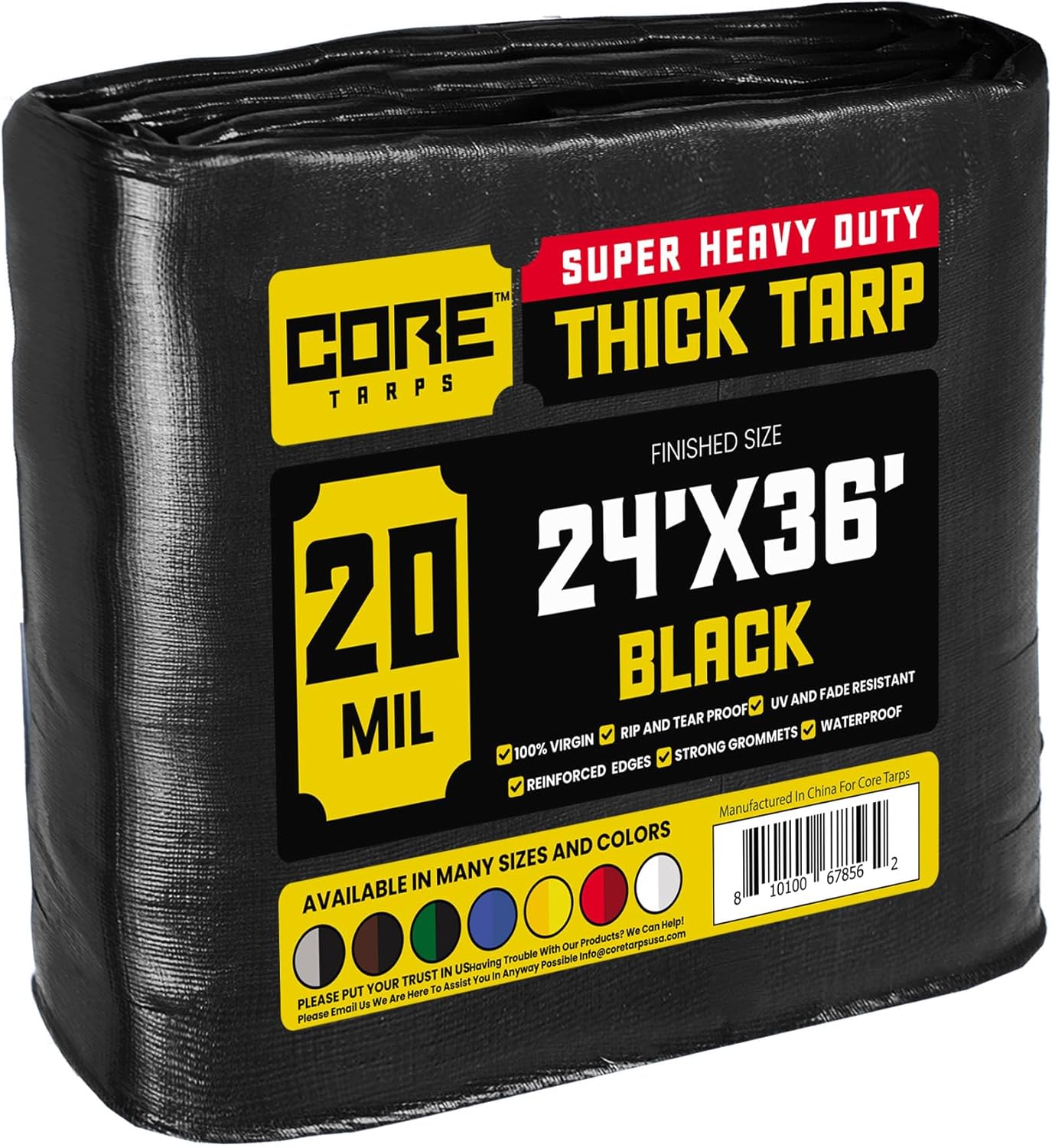 Core Tarps Extreme Heavy Duty 20 Mil Tarp Cover for All Needs