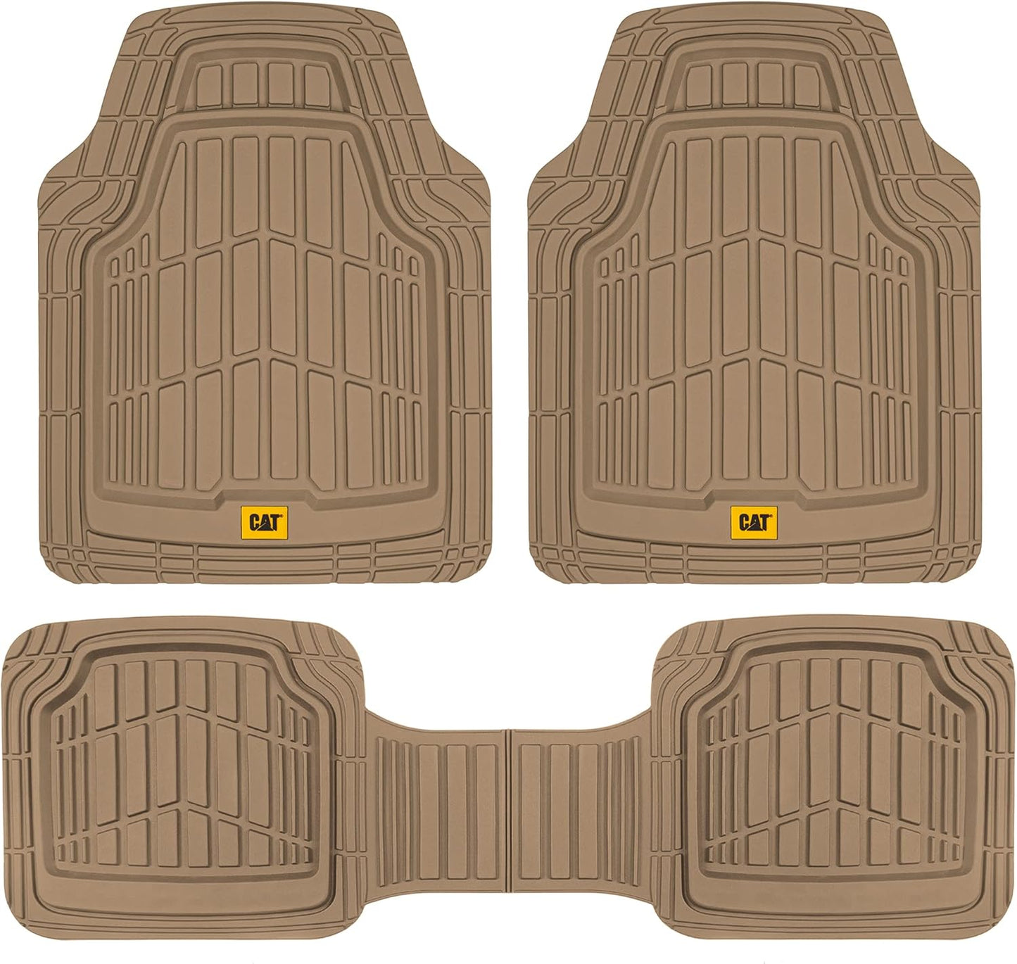 Cat ToughRide Heavy-Duty Rubber Floor Mats for All Vehicles