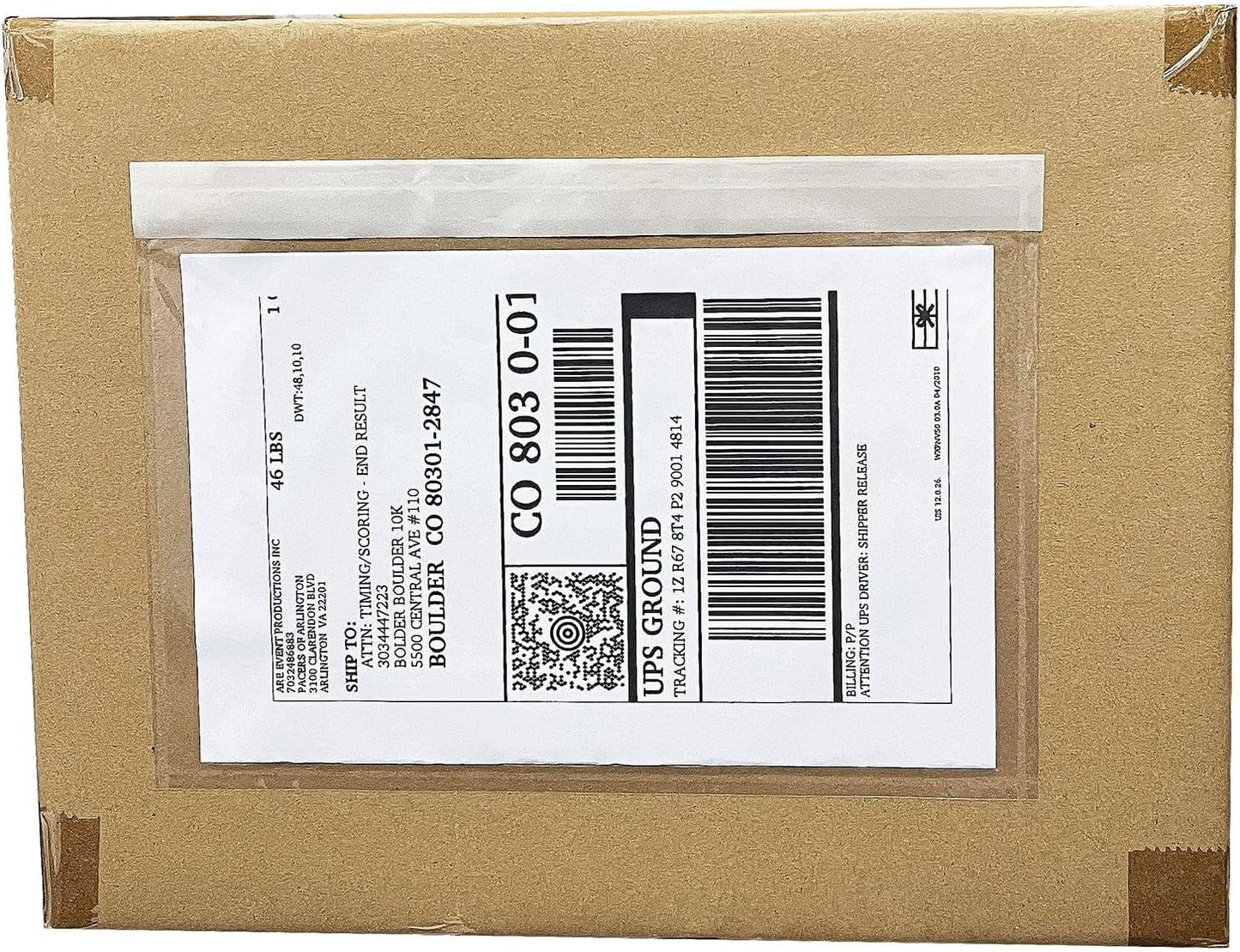 BEUYI Clear Packing List Envelopes for Easy Shipping Labels