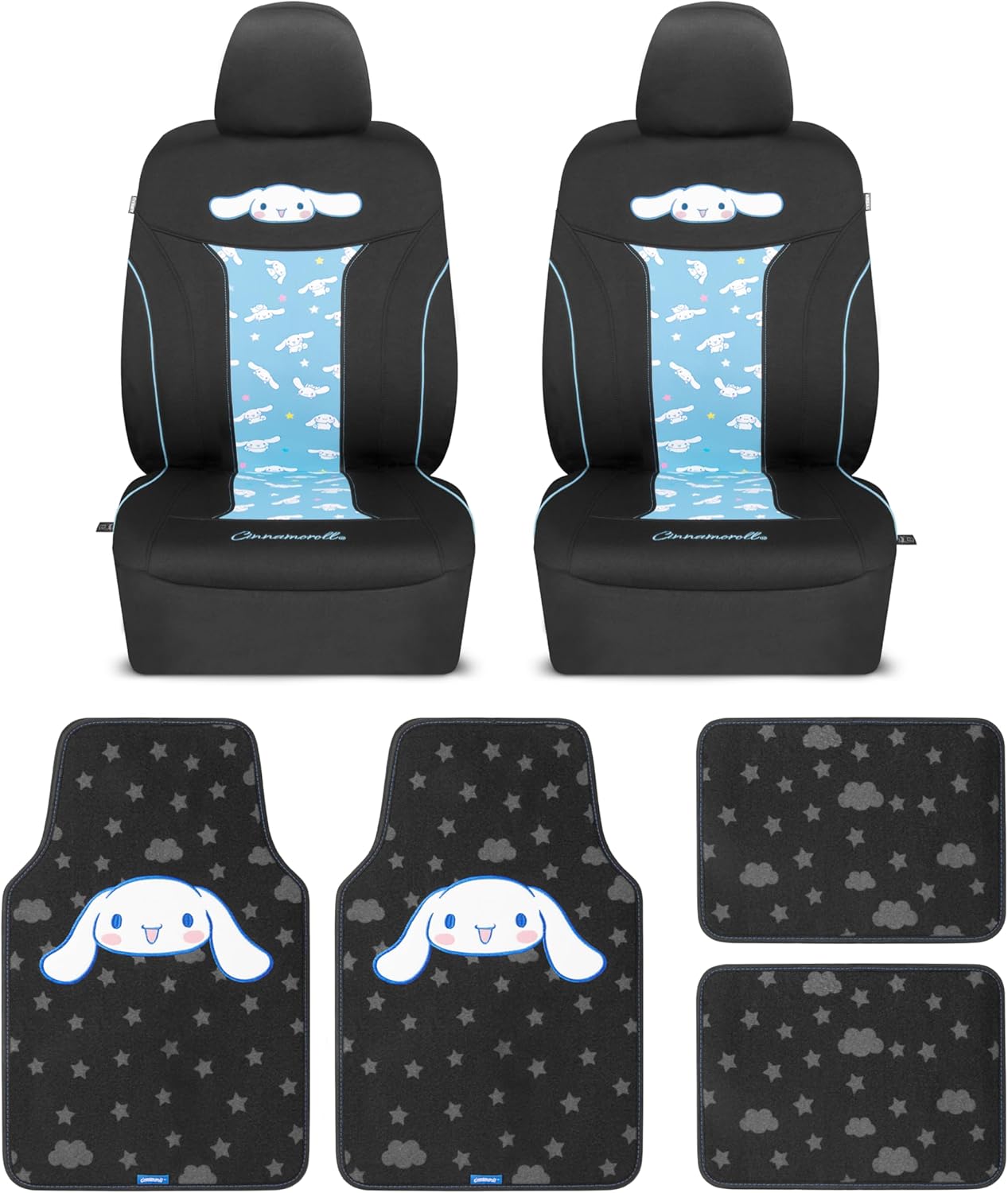 Hello Kitty Cinnamoroll Car Seat Covers - Adorable Light Blue