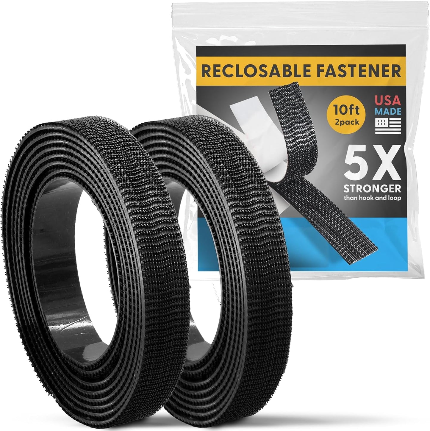 Industrial Strength 10FT Black Indoor/Outdoor Adhesive Tape