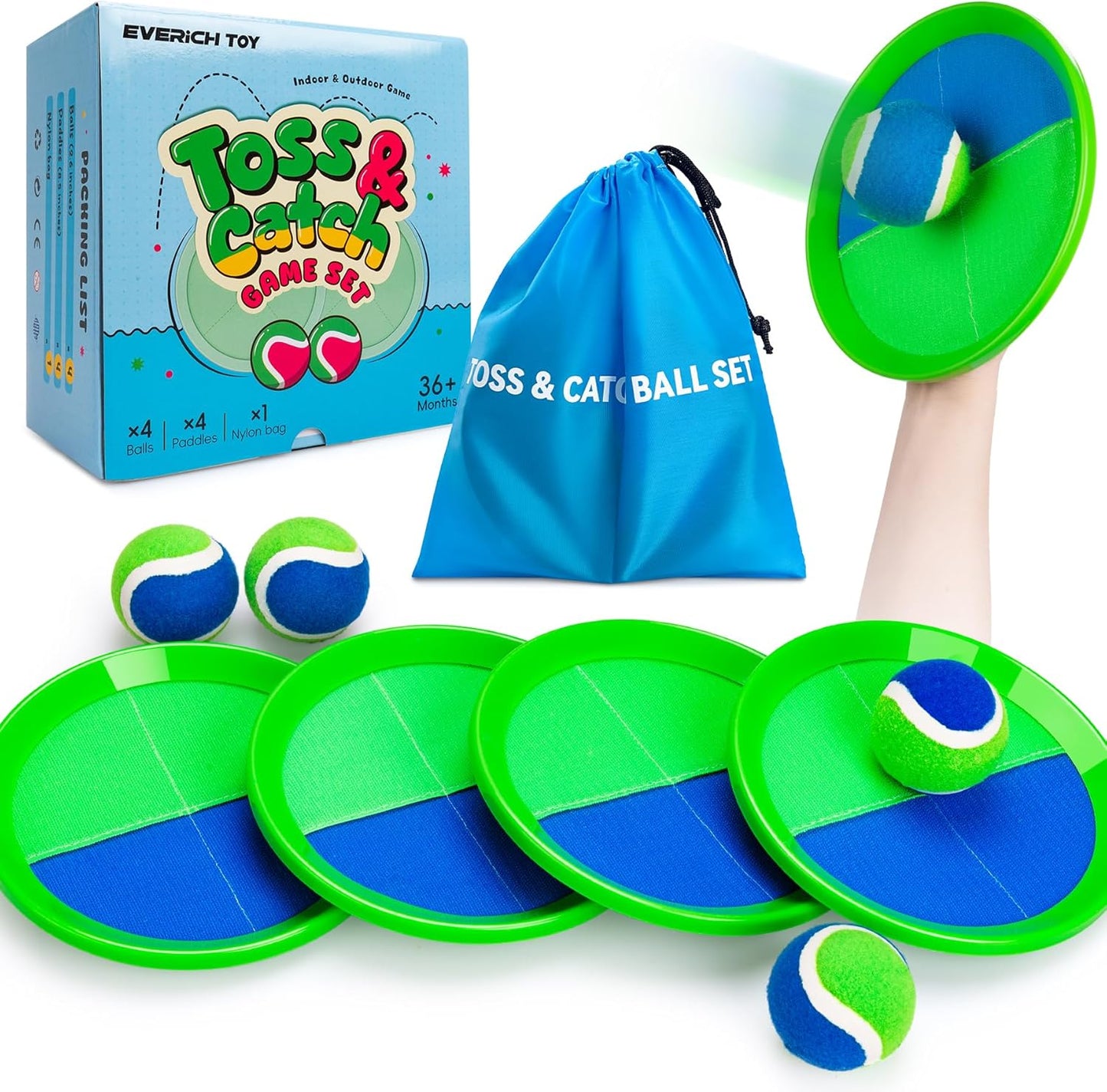 EVERICH Toss & Catch Game Set - Ultimate Fun for Kids