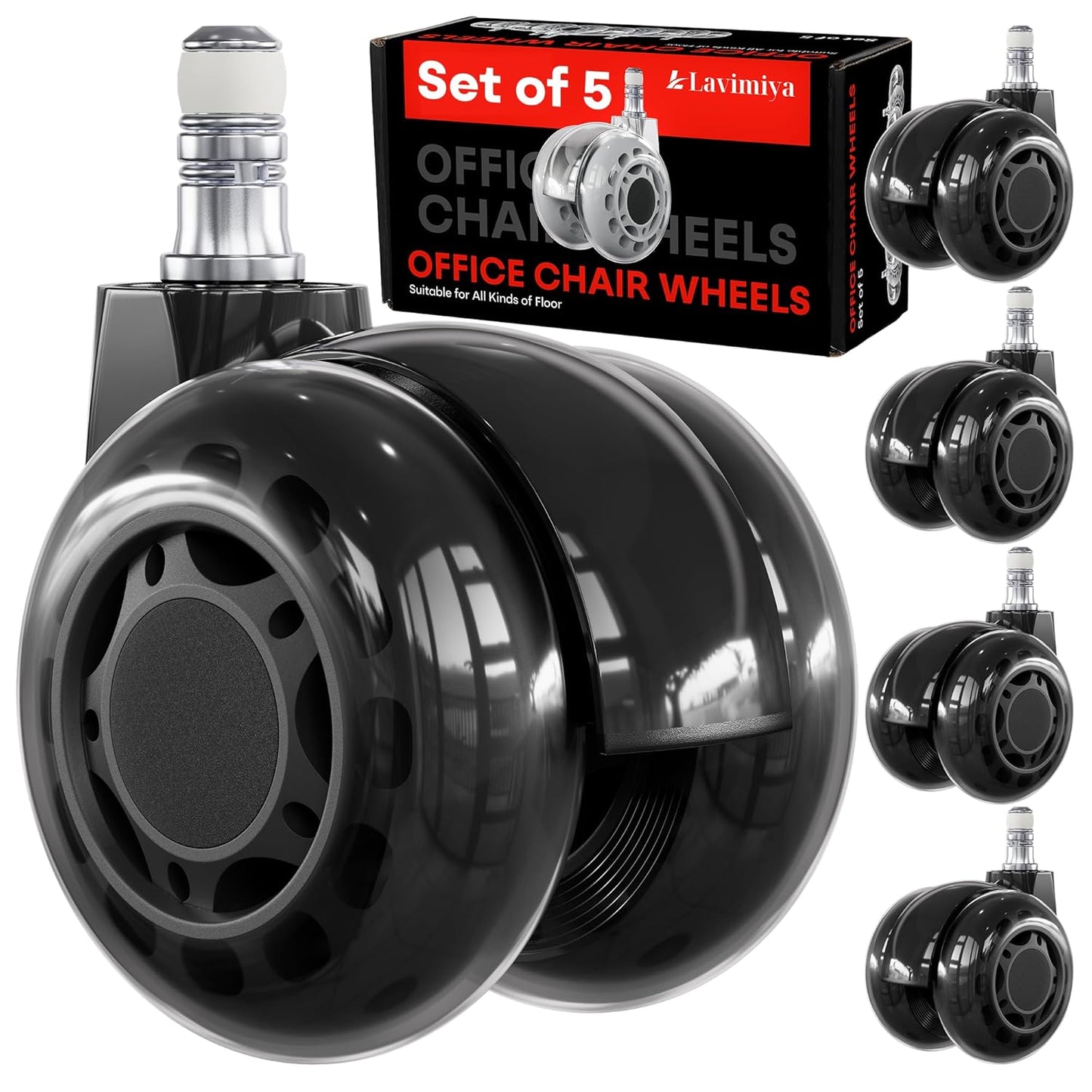 Luxury Smooth Roll - Lavimiya Office Chair Wheels