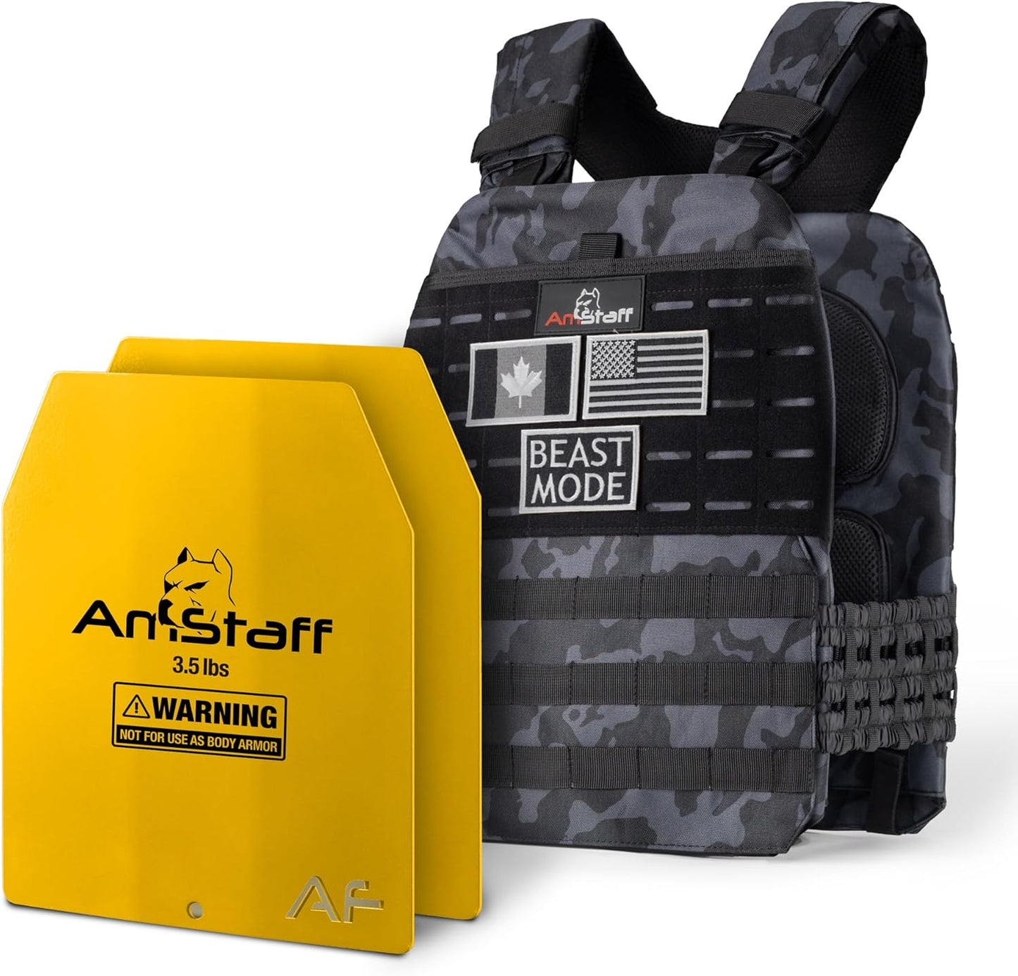 Amstaff Tactical Weighted Vest for Strength and Endurance Training