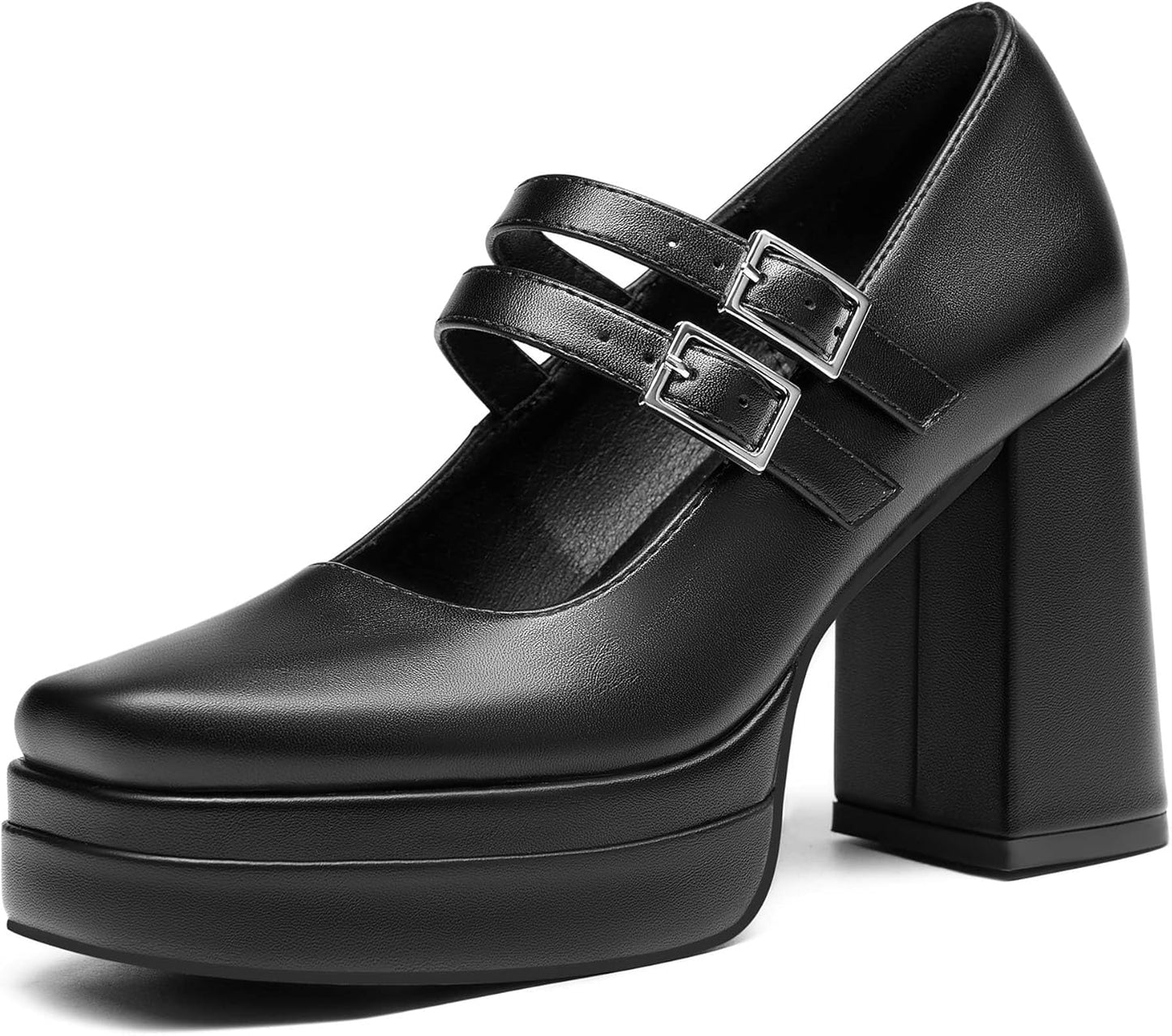Coutgo Women's Platform Mary Jane Pumps for Stylish Occasions