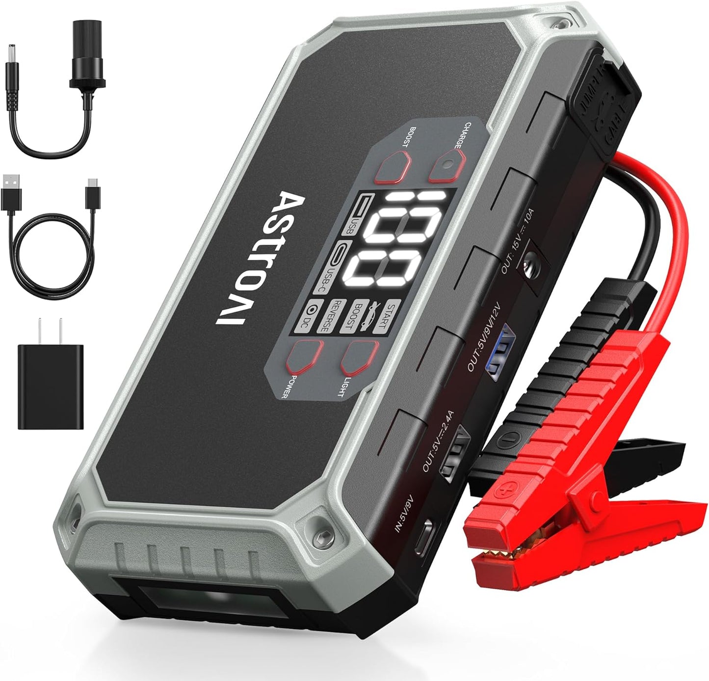 AstroAI 2000A Car Jump Starter - Power Your Engine!