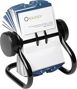 Rolodex Open Rotary Business Card File for Easy Access