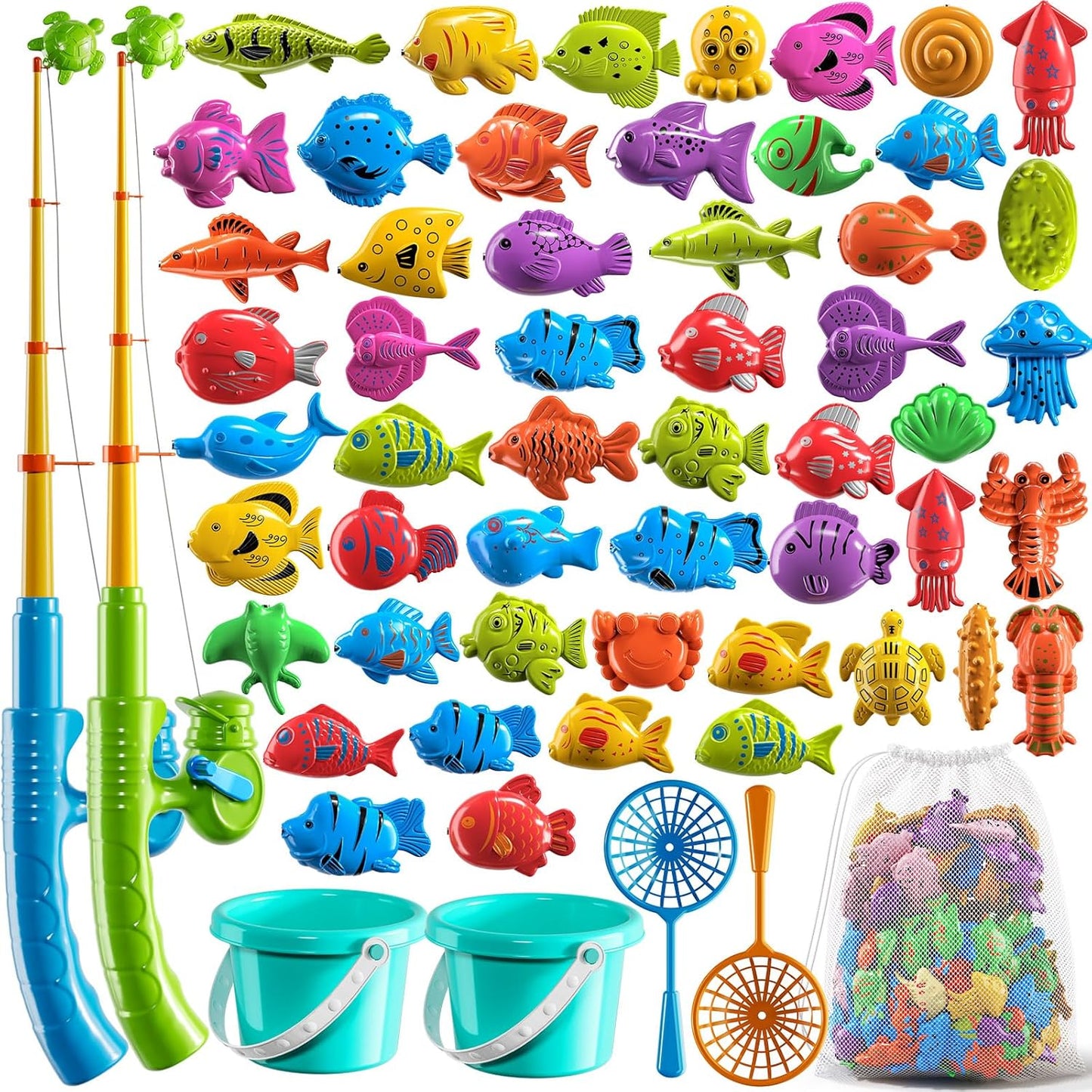 Interactive Magnetic Fishing Game for Kids, Fun Water Toy Set
