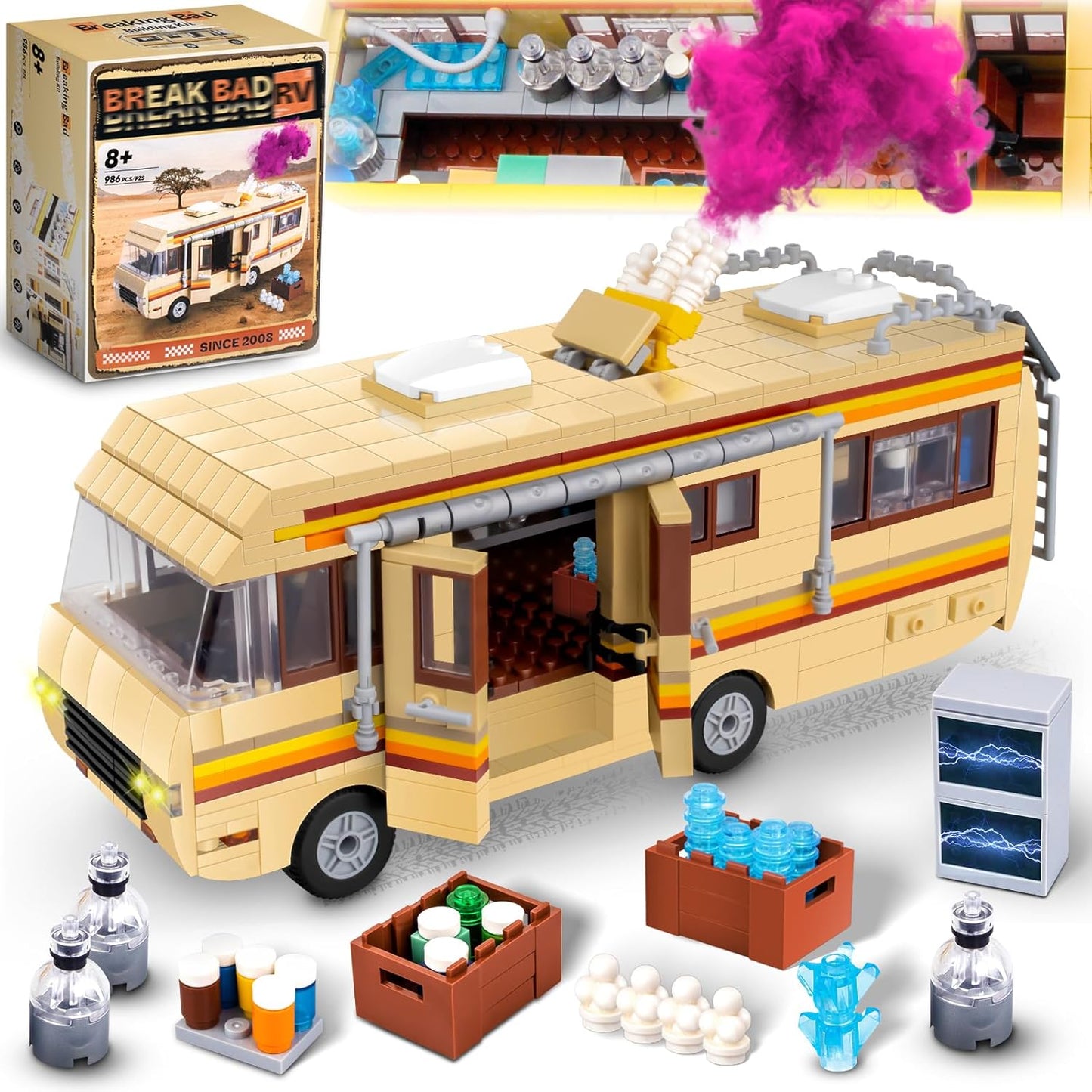 Camper for Break Bad RV Building Set - Creative DIY Toy Blocks