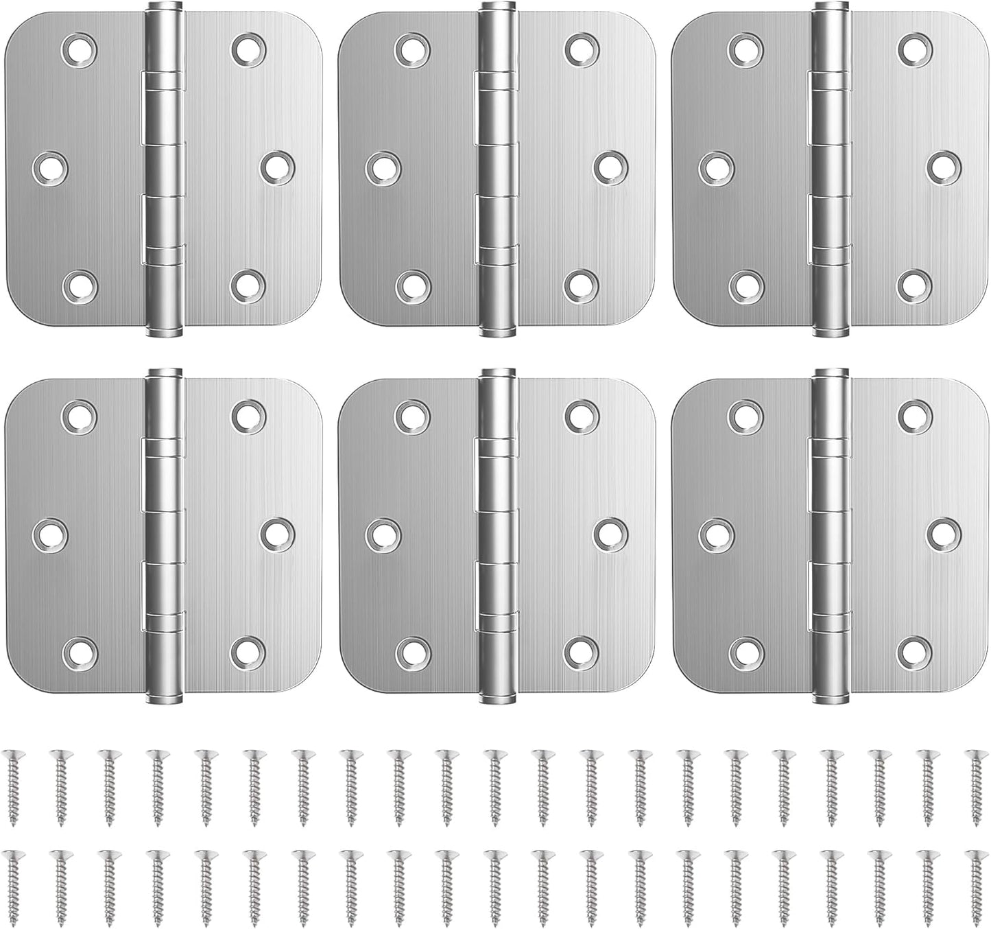 KOLET Ball Bearing Door Hinges, 3.5in Heavy Duty Stainless Steel