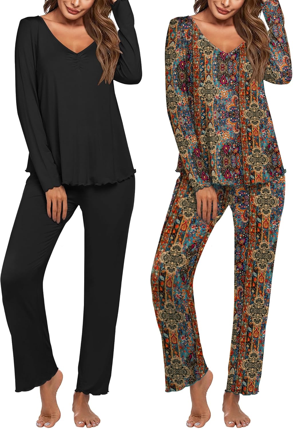 Ekouaer Womens 2 Pack Pajama Set for Ultimate Comfort and Style