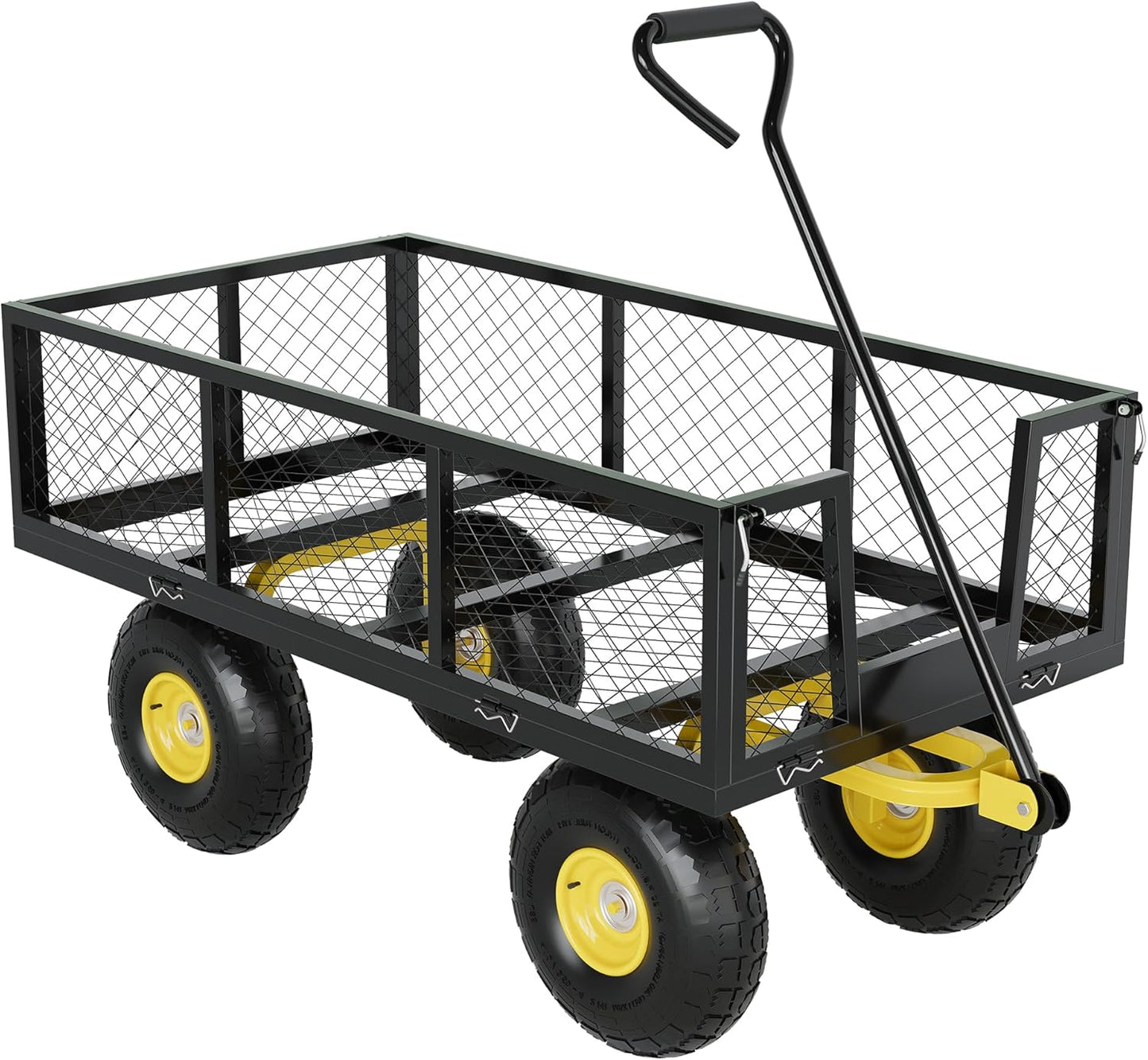 900 Lbs Garden Wagon Cart with 10 Inch All-Terrain Tires