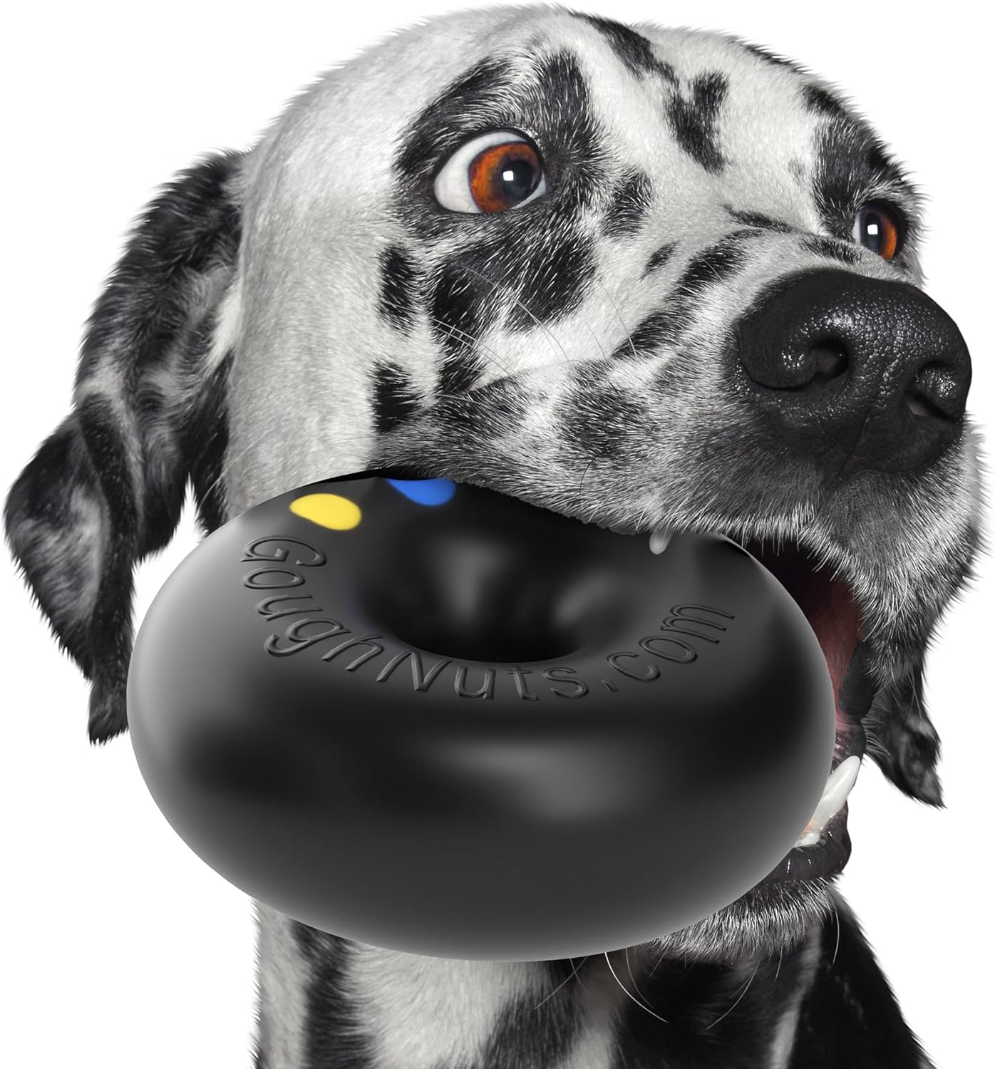 Goughnuts Dog Toys for Aggressive Chewers - Heavy Duty Rubber