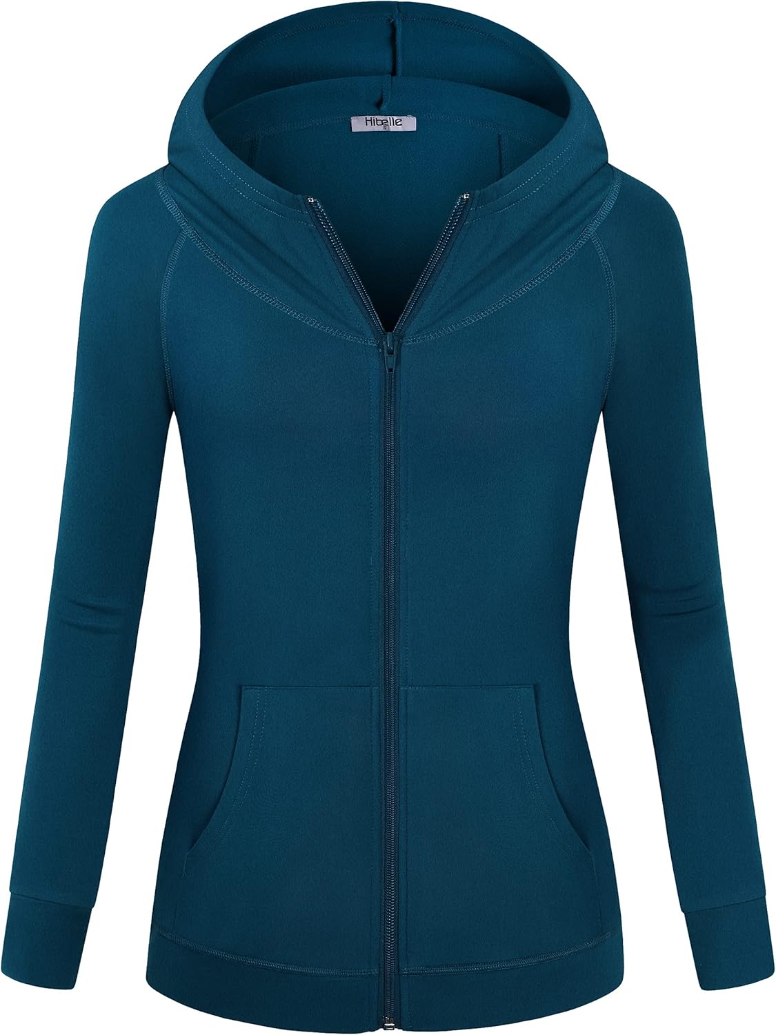 Hibelle Women's Full-Zip Fleece Lined Hoodie for Active Wear