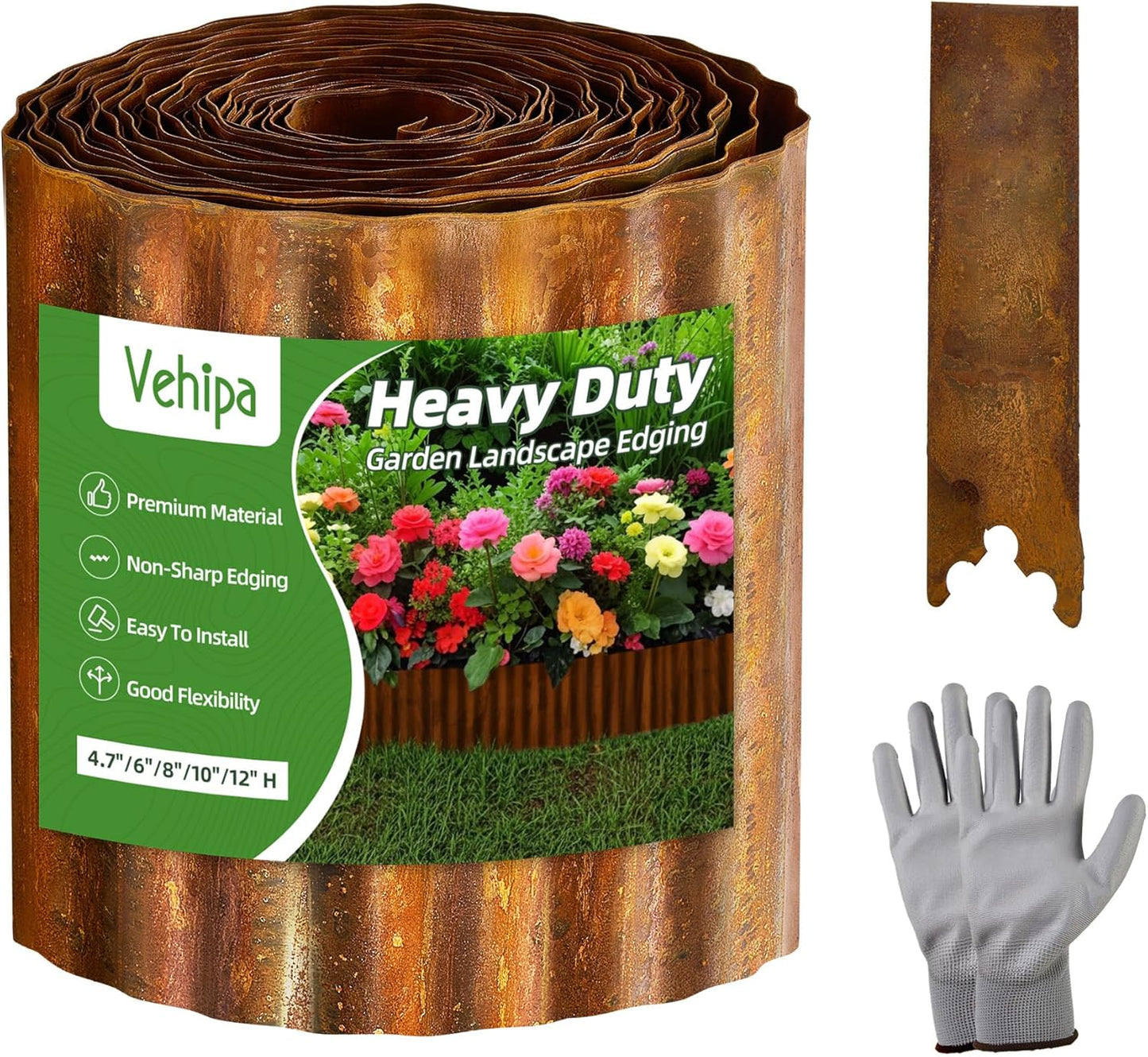 Corrugated Landscape Edging for Lawn and Garden Design Needs