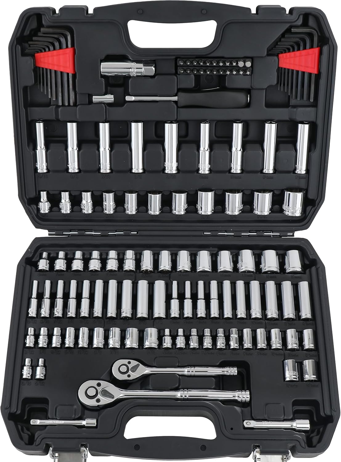 Mechanic's Tool Socket Set with Case - 123-Piece Durable Kit