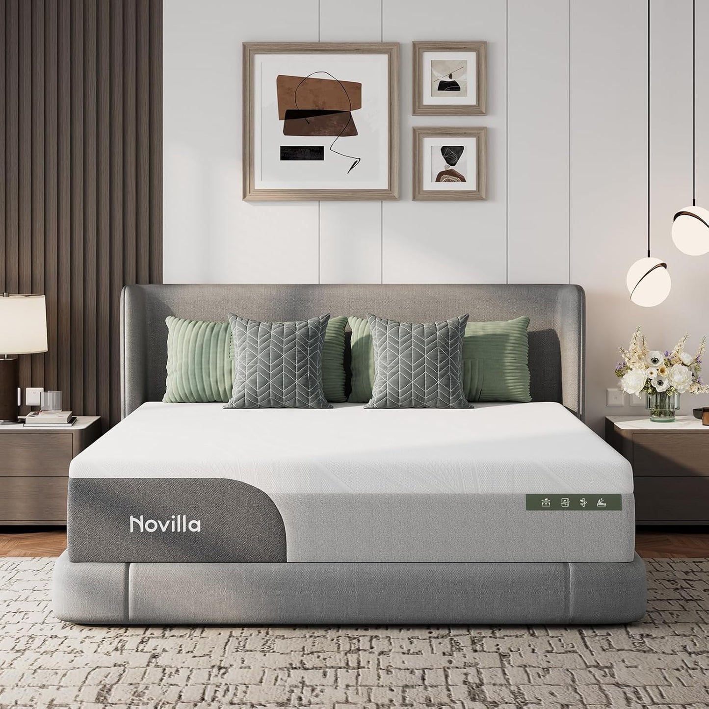 Novilla 12 Inch King Mattress for Ultimate Comfort & Support