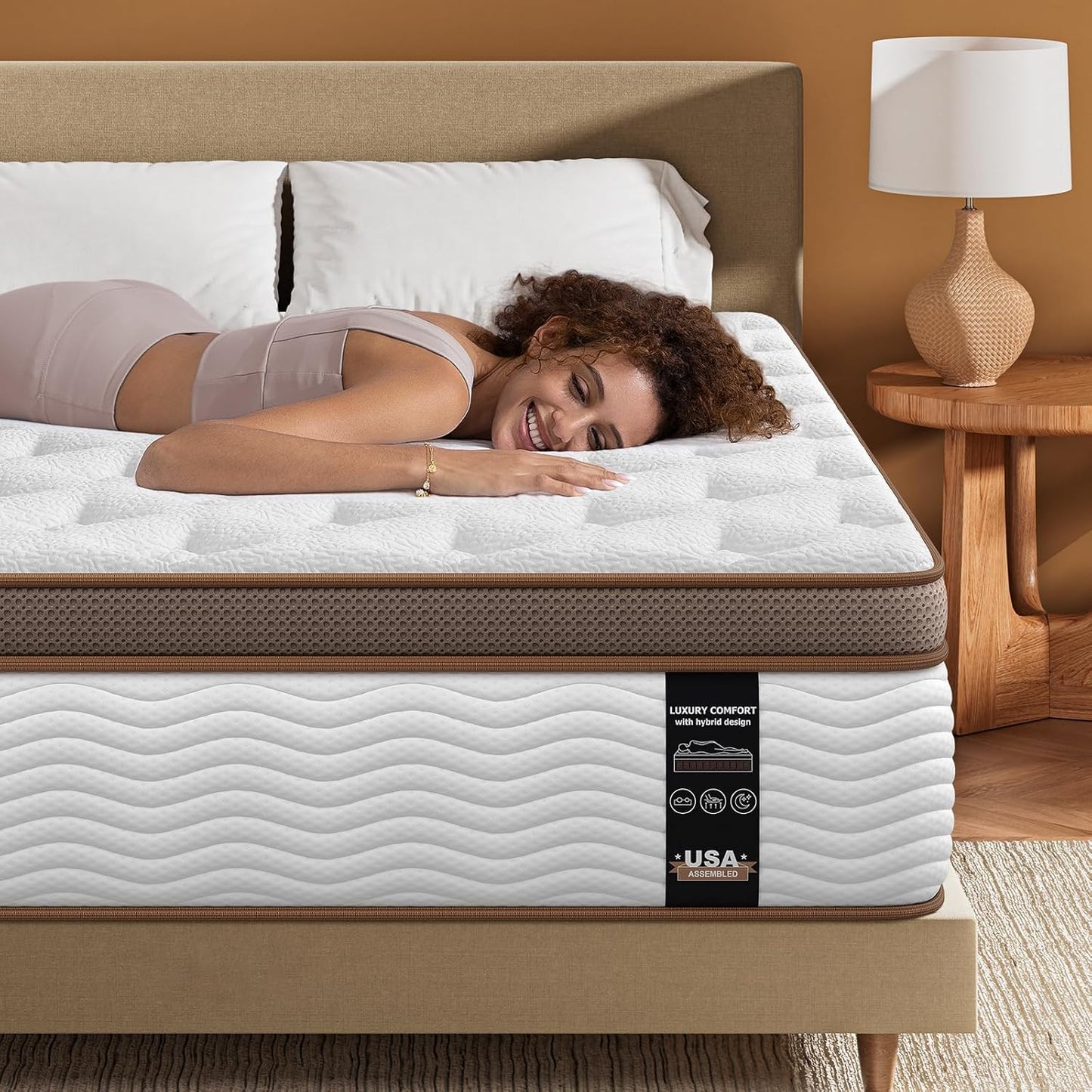 BedStory Full Size Mattress - 12 Inch Hybrid Medium Firm Comfort