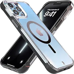 REBEL Phone Clear iPhone 13 Pro Max Case with MagSafe Compatibility