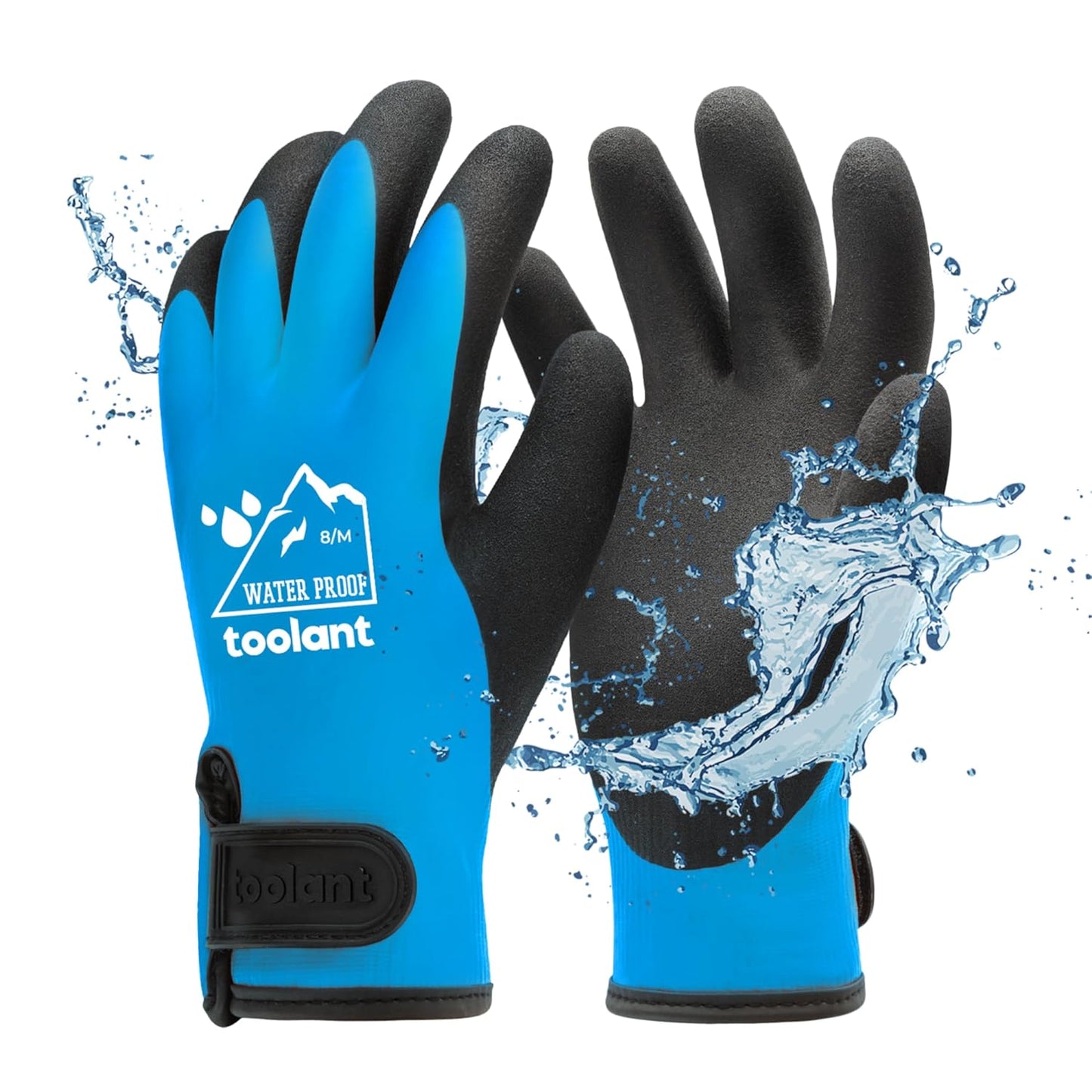 Waterproof Thermal Touchscreen Gloves, Medium, Blue