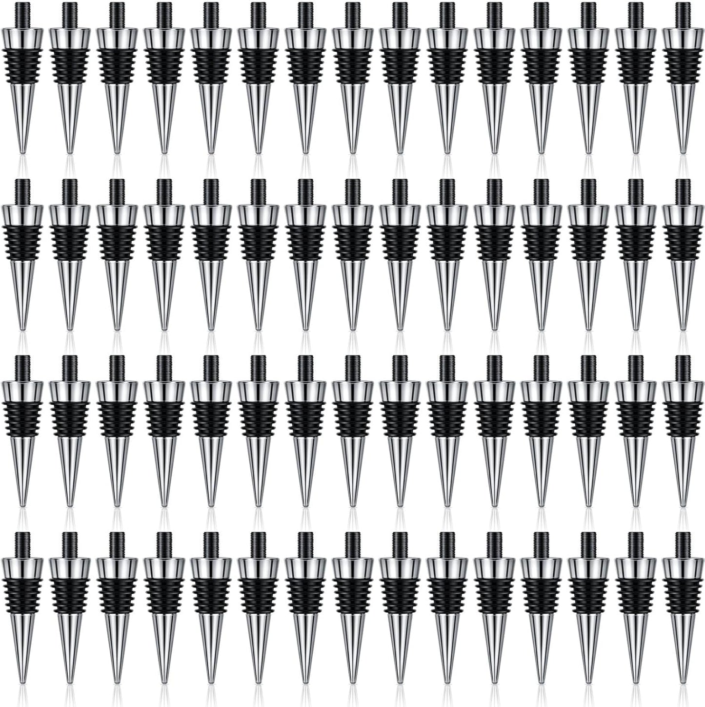 Metal Bottle Stopper Kit - 60 Pieces Reusable Wine Savers