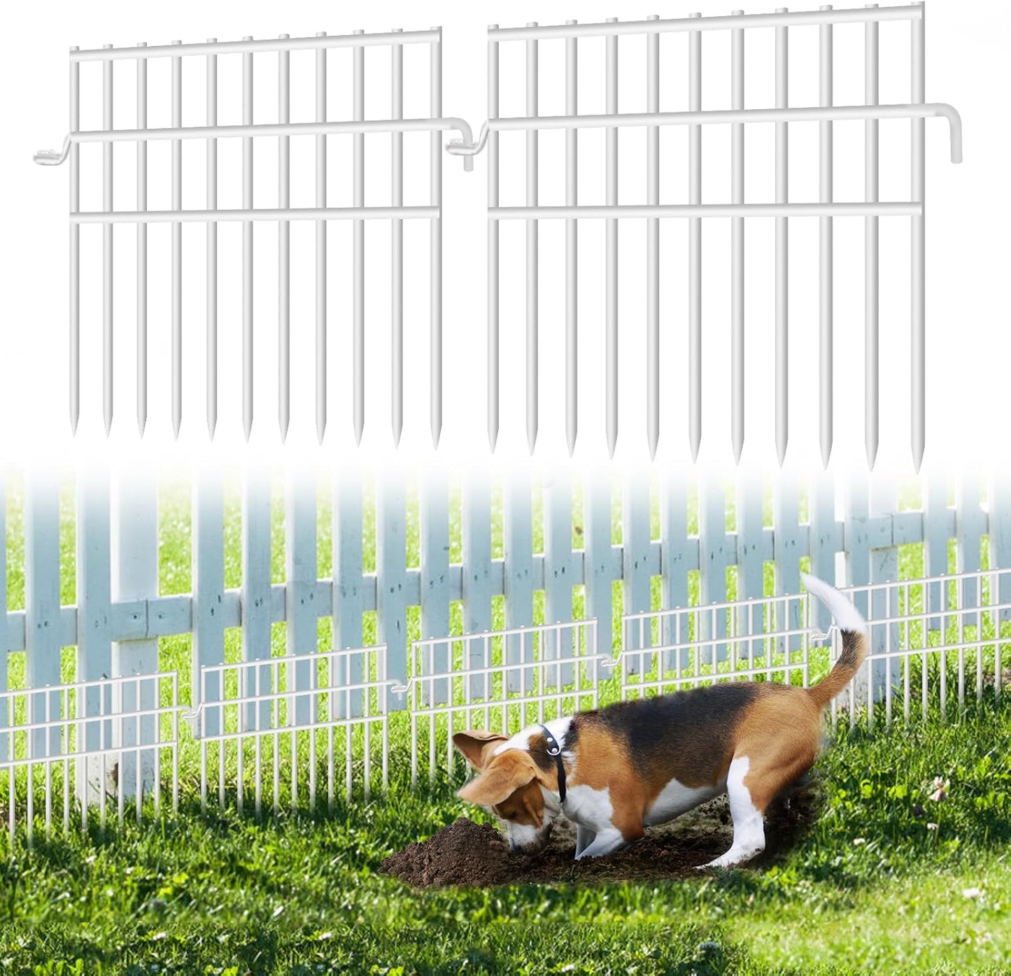 37ft Garden Animal Barrier Fence for Dogs and Small Animals