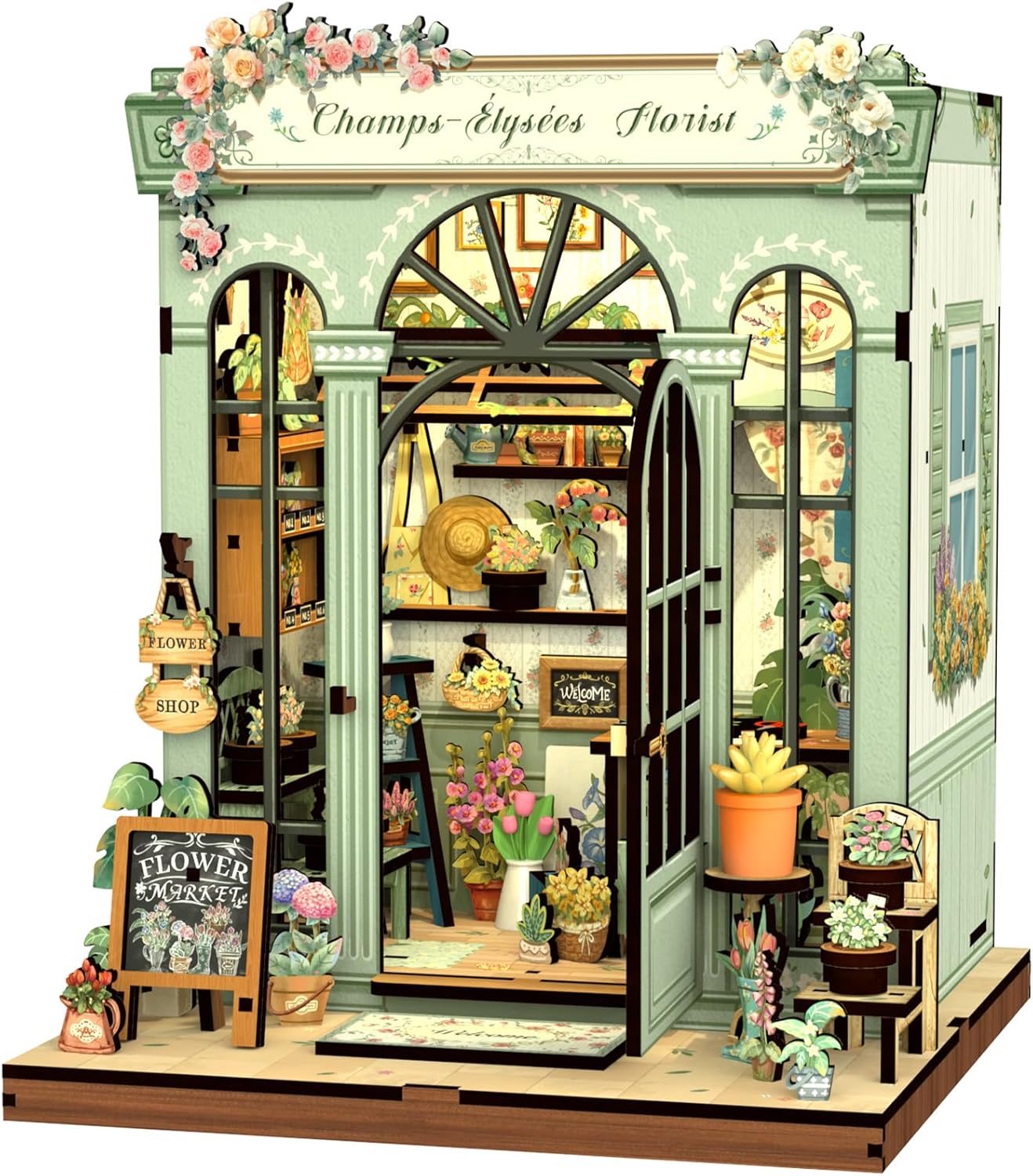 CUTEBEE Book Nook Kit - DIY Miniature House for Adults and Teens