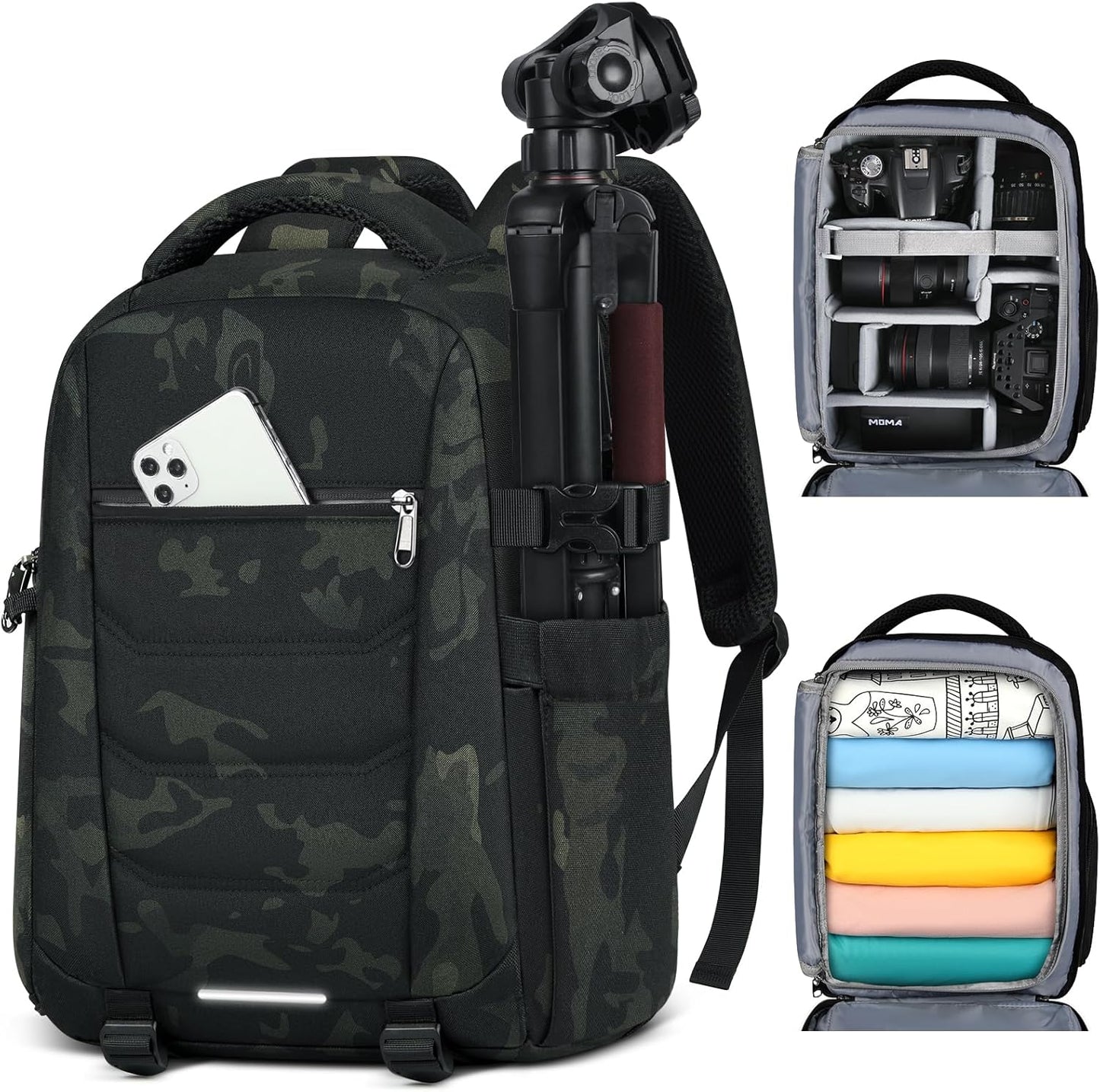 SDYSM Camera Bag Backpack for DSLR SLR Waterproof Travel