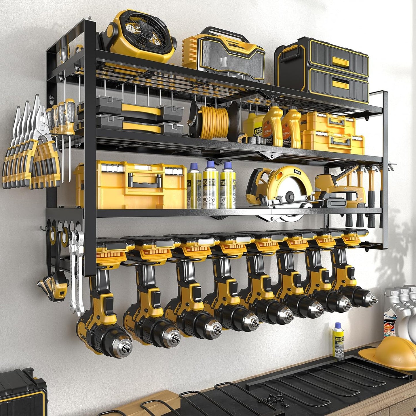 Heavy Duty Wall Mount Drill Holder