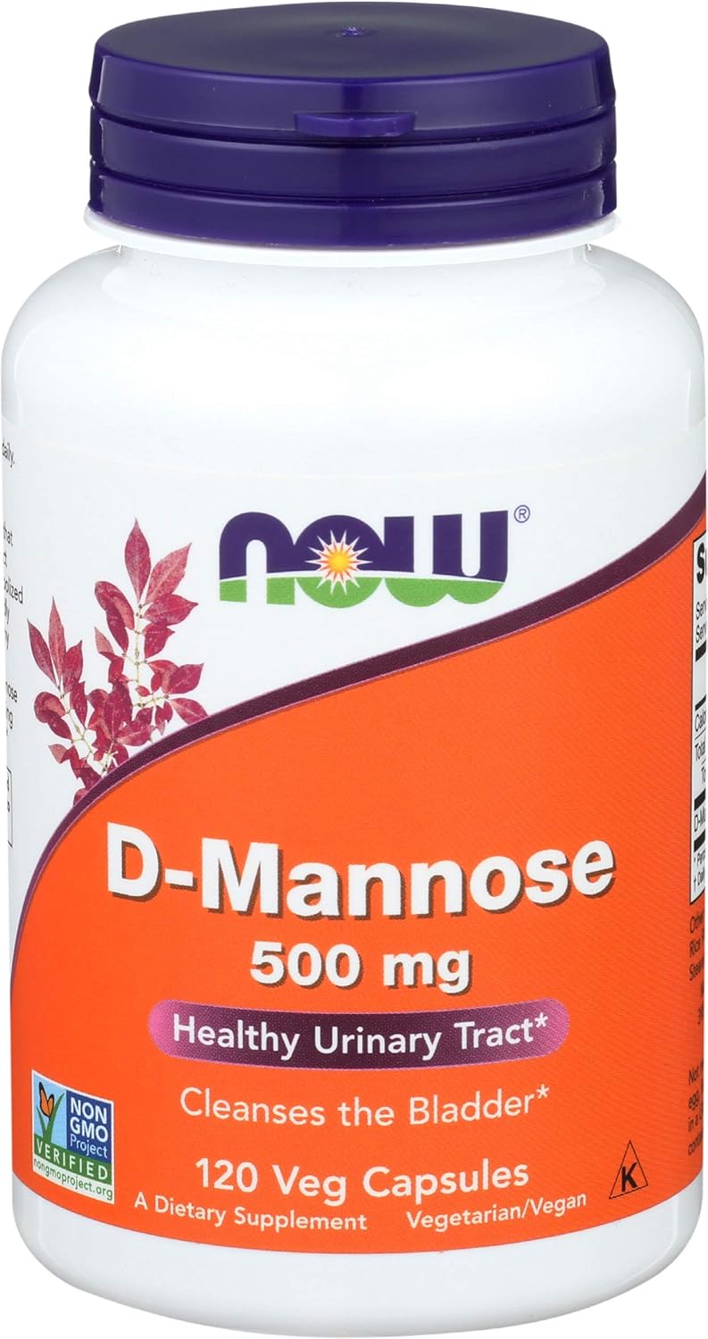 D-Mannose 500 mg Capsules for Healthy Urinary Tract Support