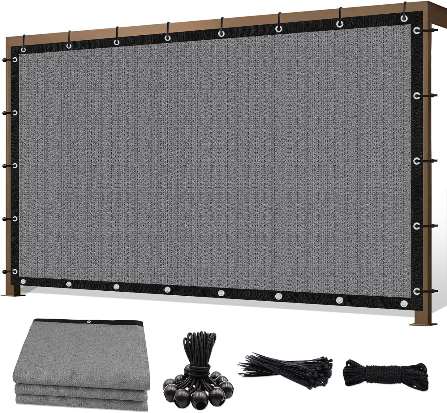 12ftX 20ft Sun Shade Cloth for Outdoor Patio with 90% UV Block