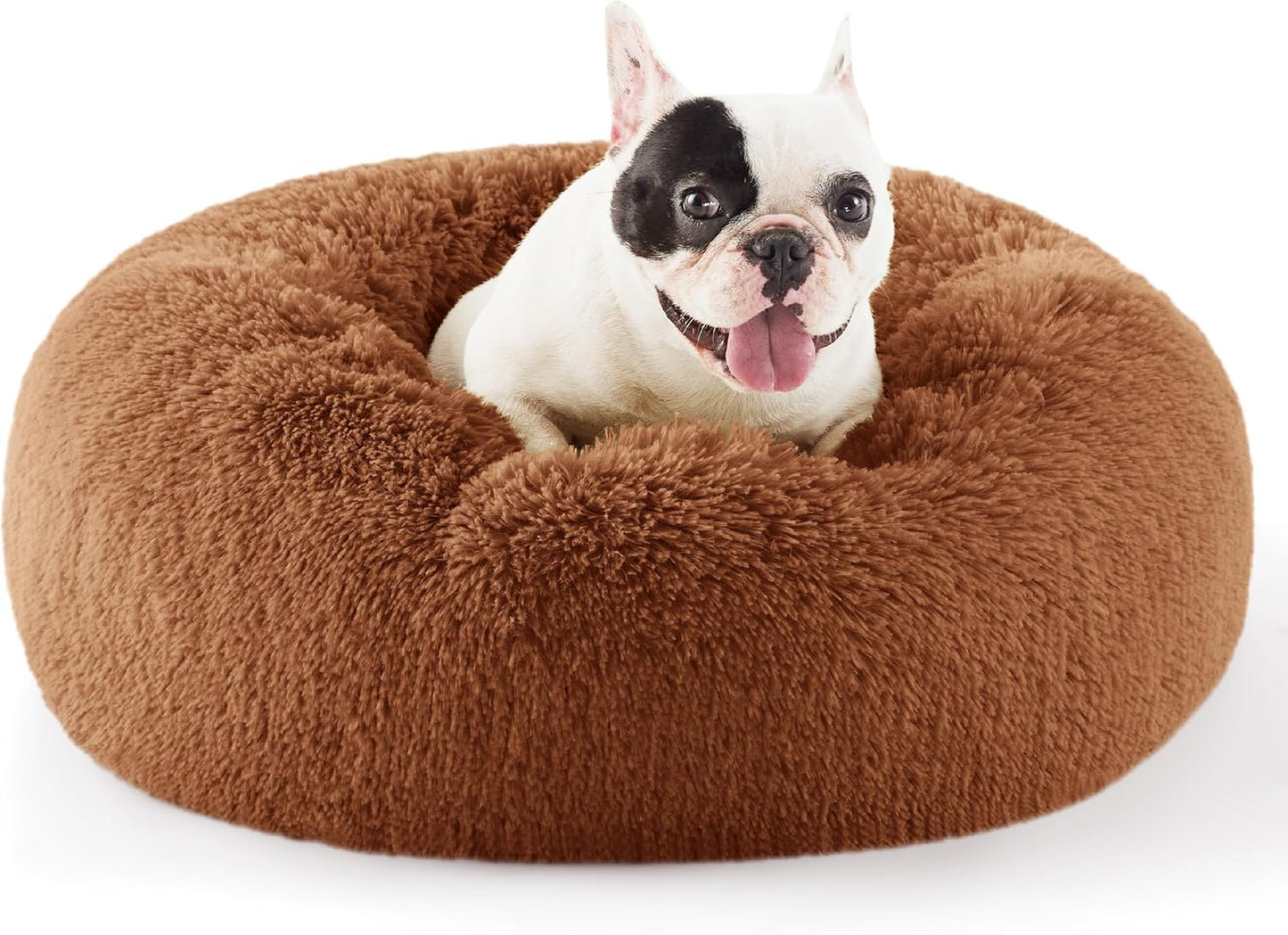 Calming Dog Bed for Small Dogs - Cozy Donut Design Comfort