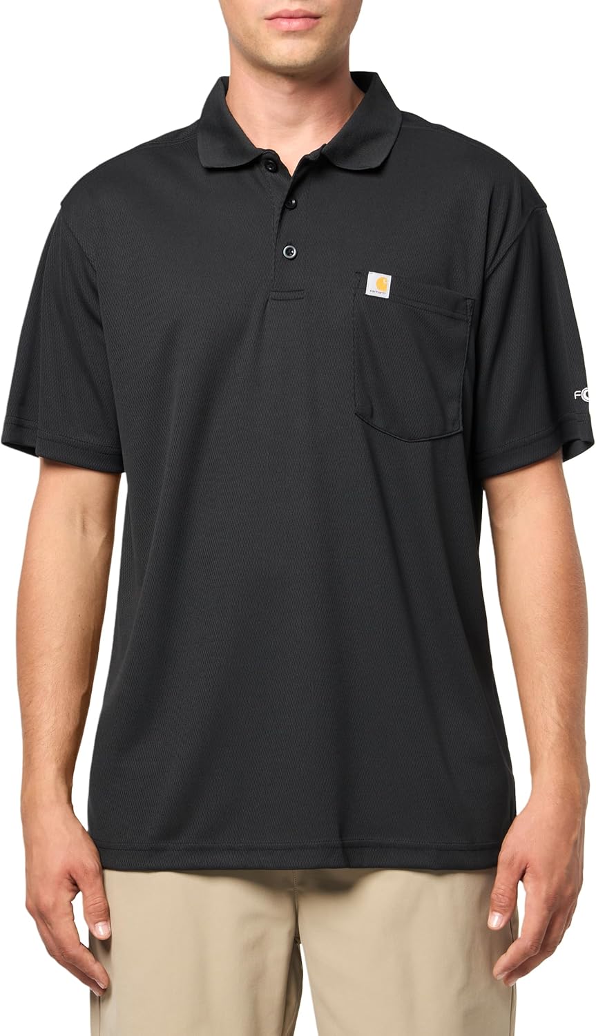 Carhartt Mens Force Lightweight Short-Sleeve Pocket Polo Review