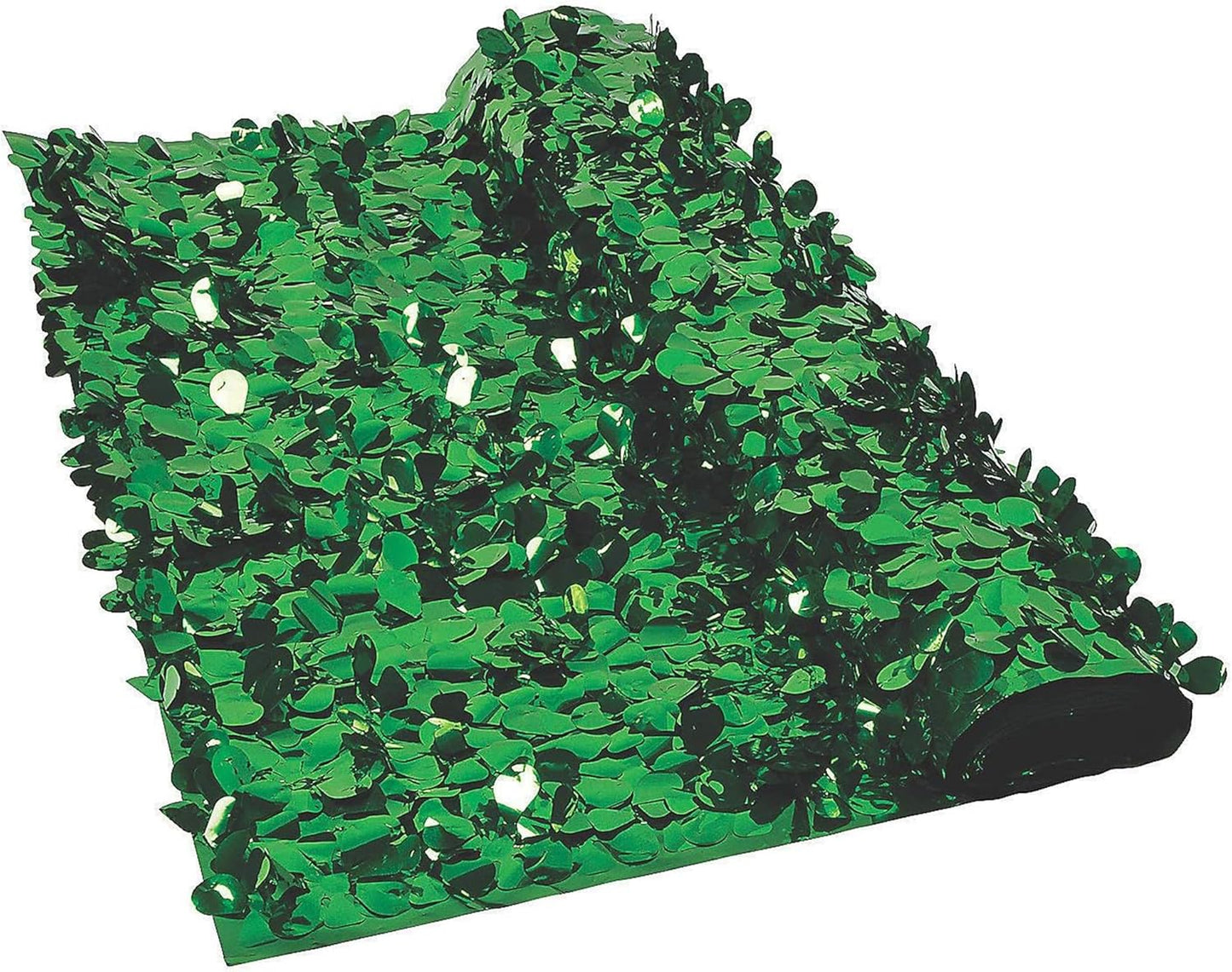 Green Metallic Floral Sheeting Backdrop for Stunning Events