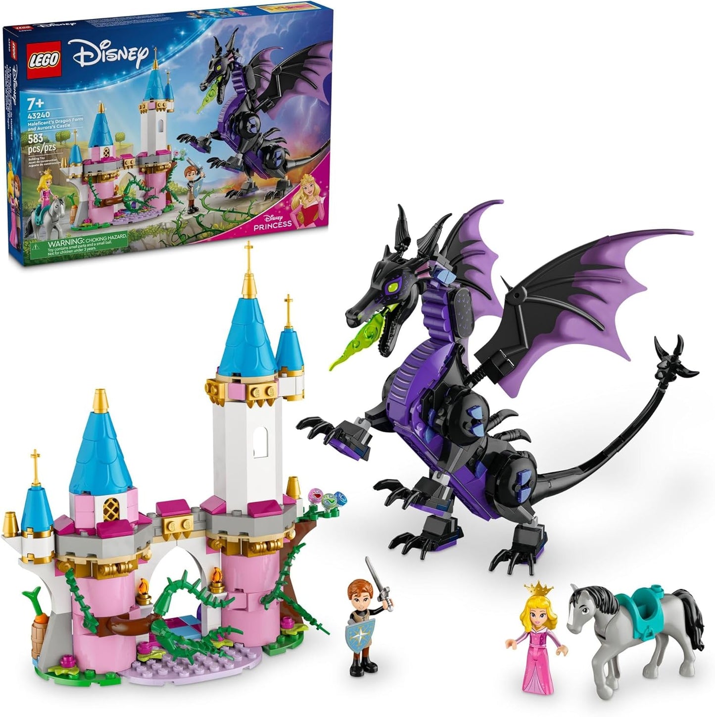 LEGO Disney Princess Maleficents Dragon Form Building Set for Kids