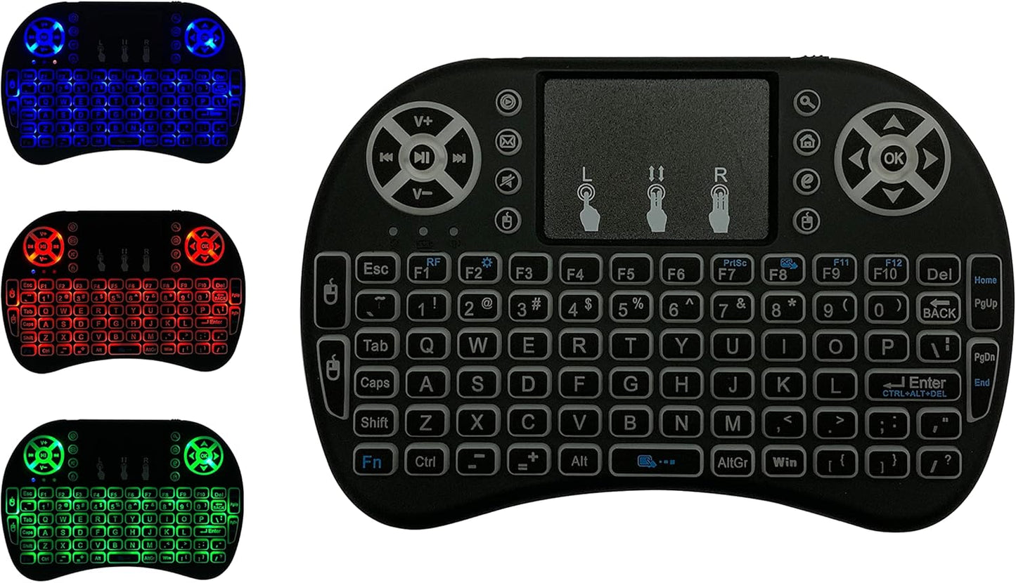 Wireless Mini Keyboard with Touchpad - Multi-Device Compatibility