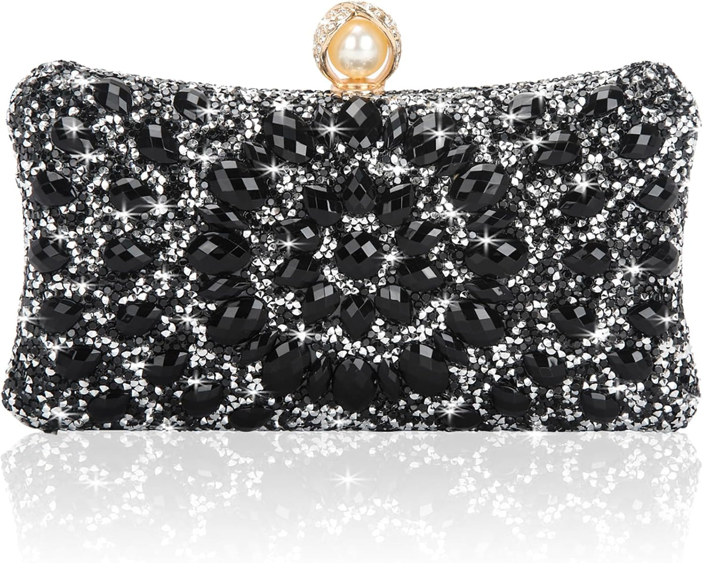 Sparkly Rhinestone Clutch Purses for Women's Evening Bags