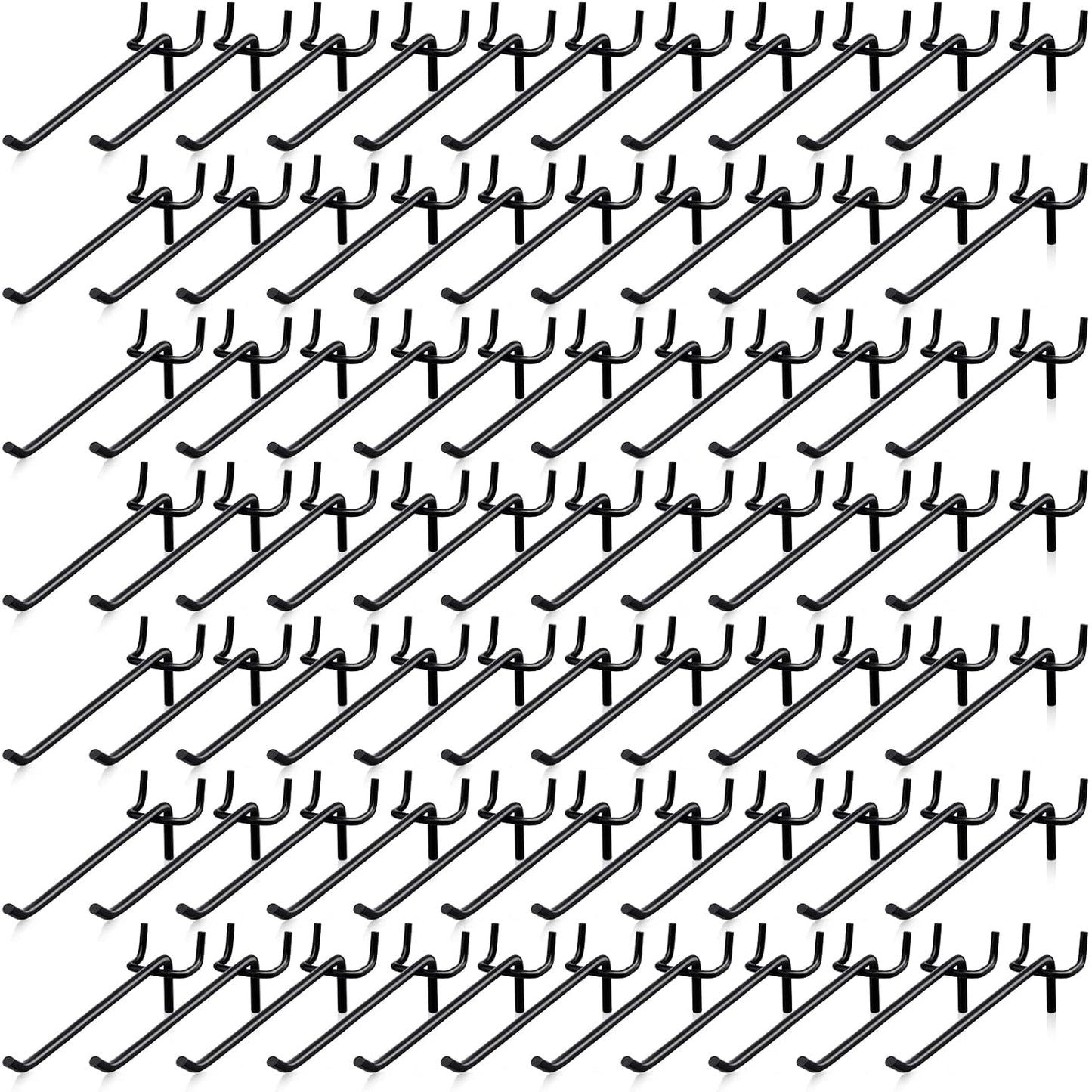 100 Pcs Peg Board Shelving Hooks for Garage Storage Organizer