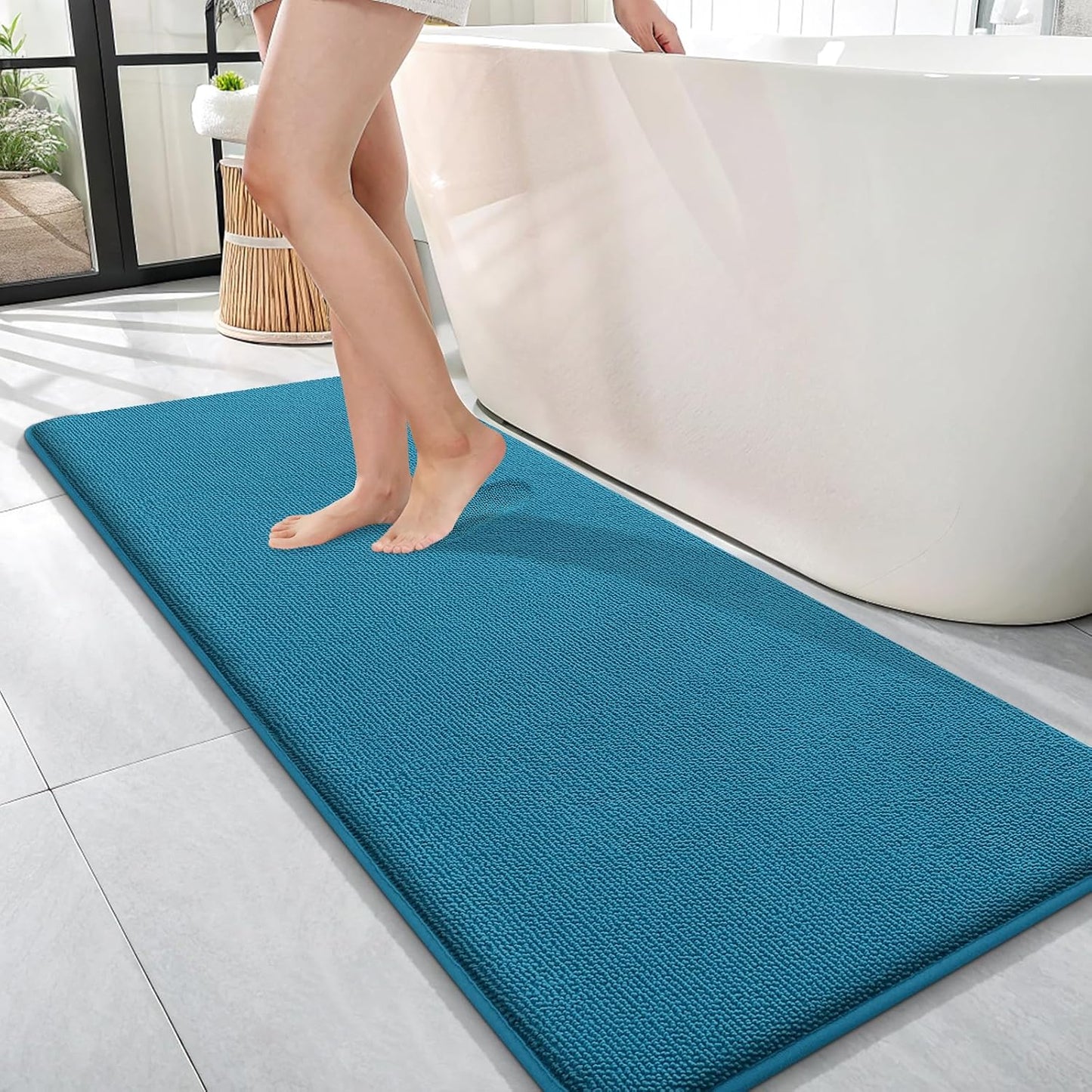 OLANLY Thick Memory Foam Bath Mat Rug for Luxurious Comfort
