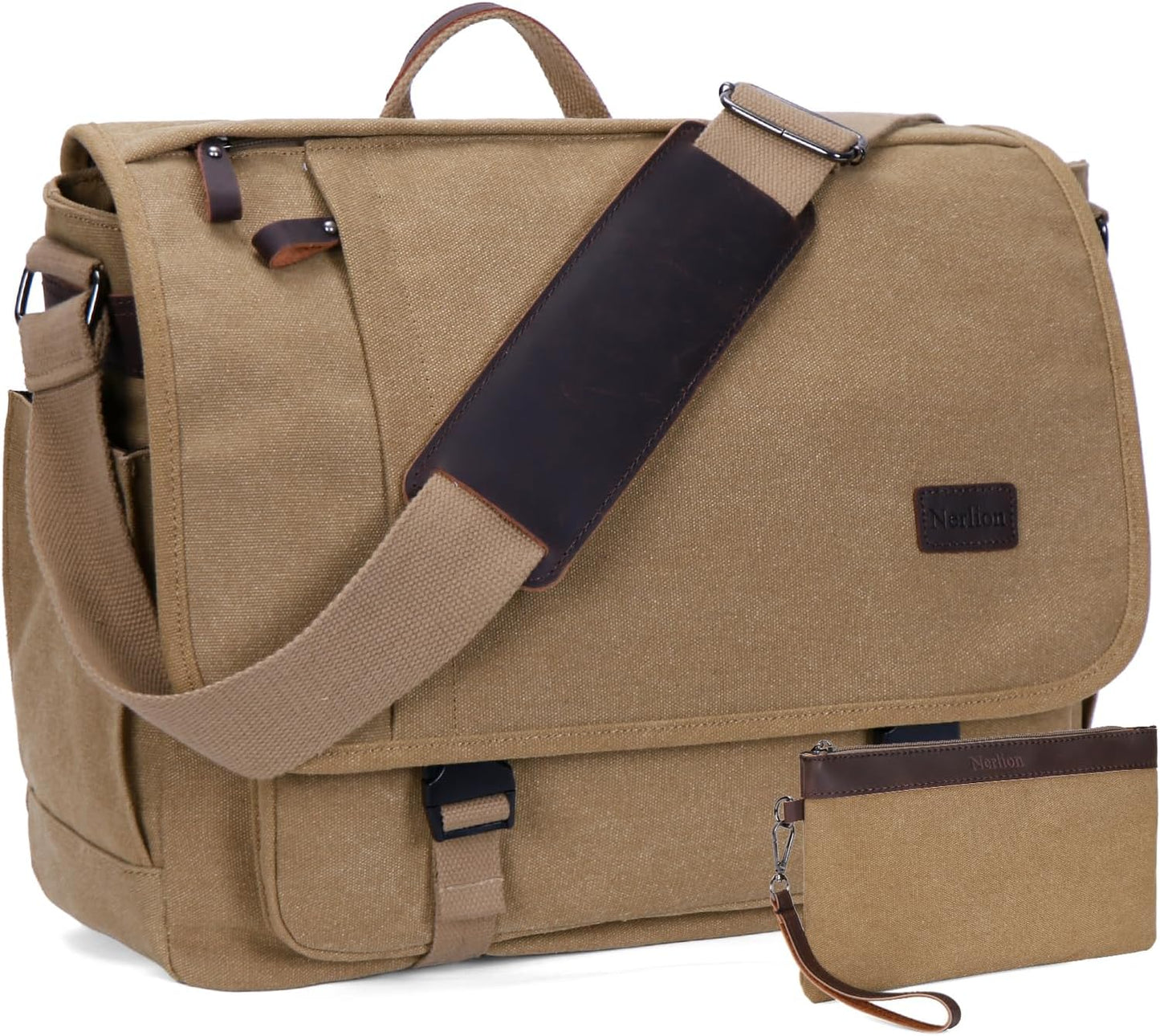 Nerlion Messenger Bag for Men - Water-resistant Laptop Bag