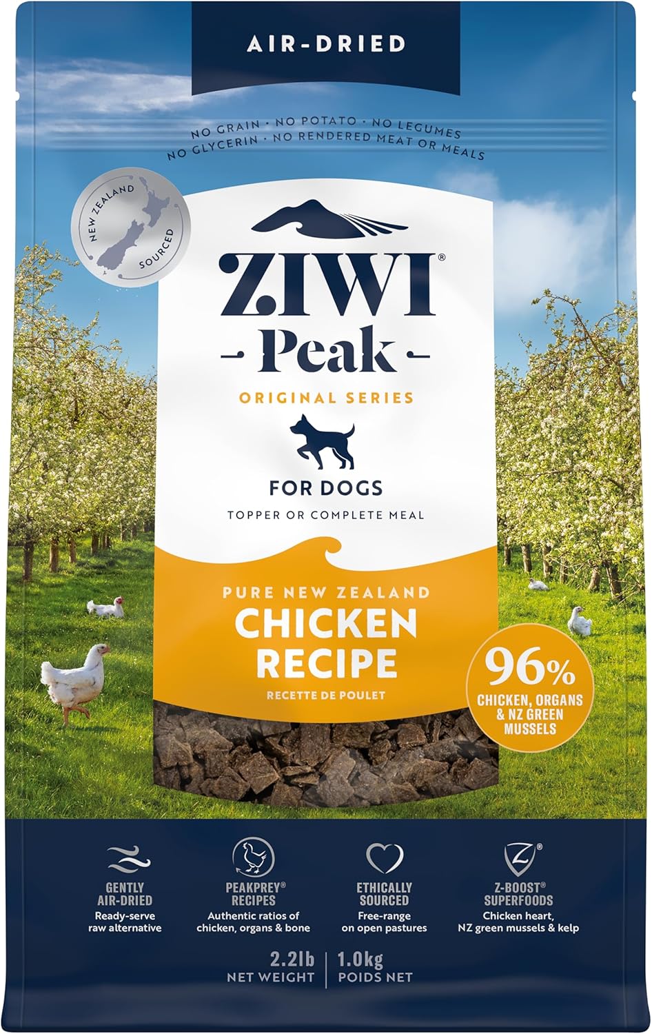 ZIWI Peak Air-Dried Dog Food Chicken - High Protein Grain Free