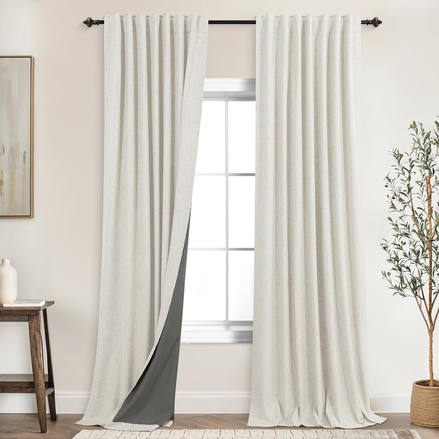 KOUFALL 108 Inch Curtains for Complete Blackout and Style