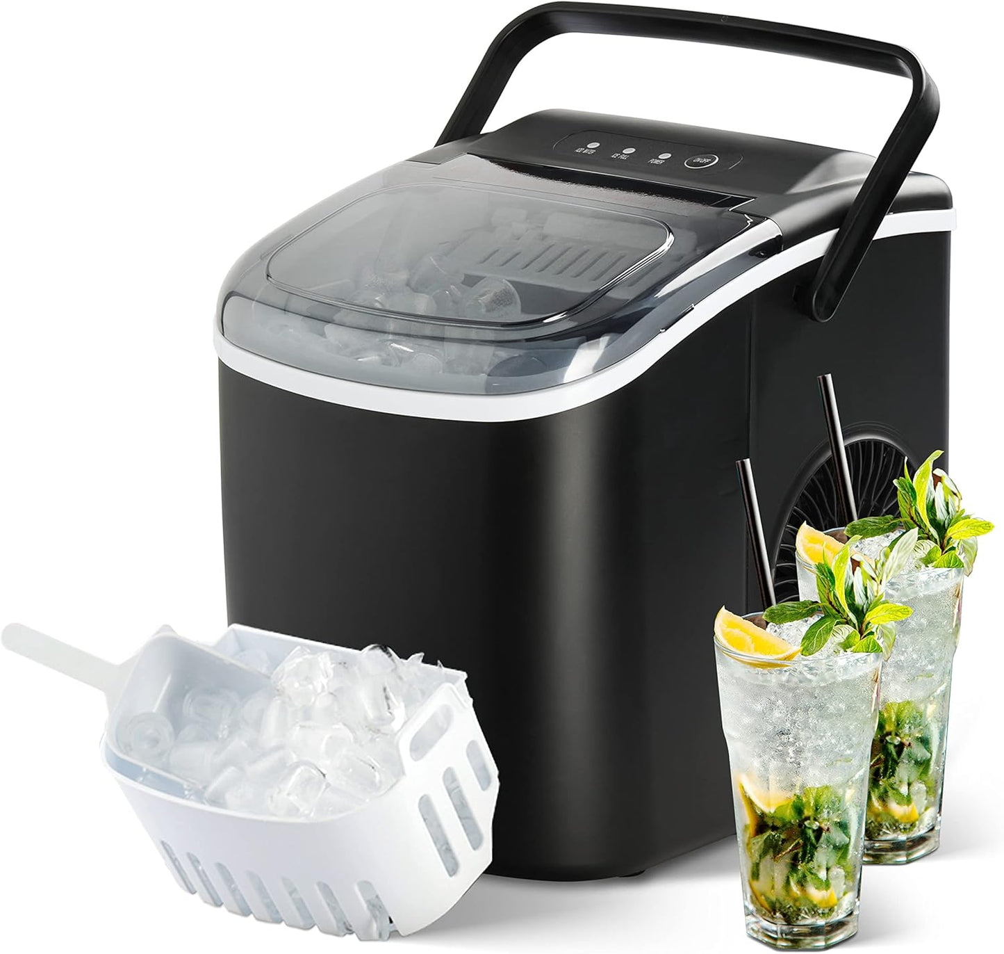YSSOA Countertop Ice Maker: 9 Cubes in 6 Mins!