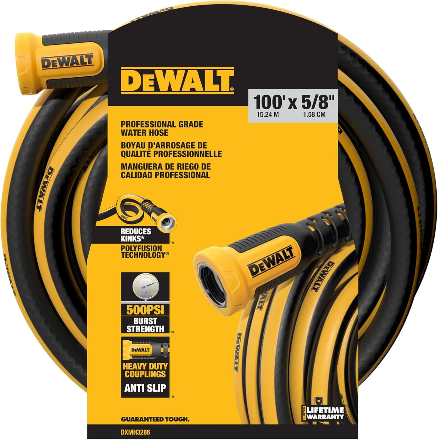 DEWALT Professional Grade Heavy-Duty Water Hose for Durability