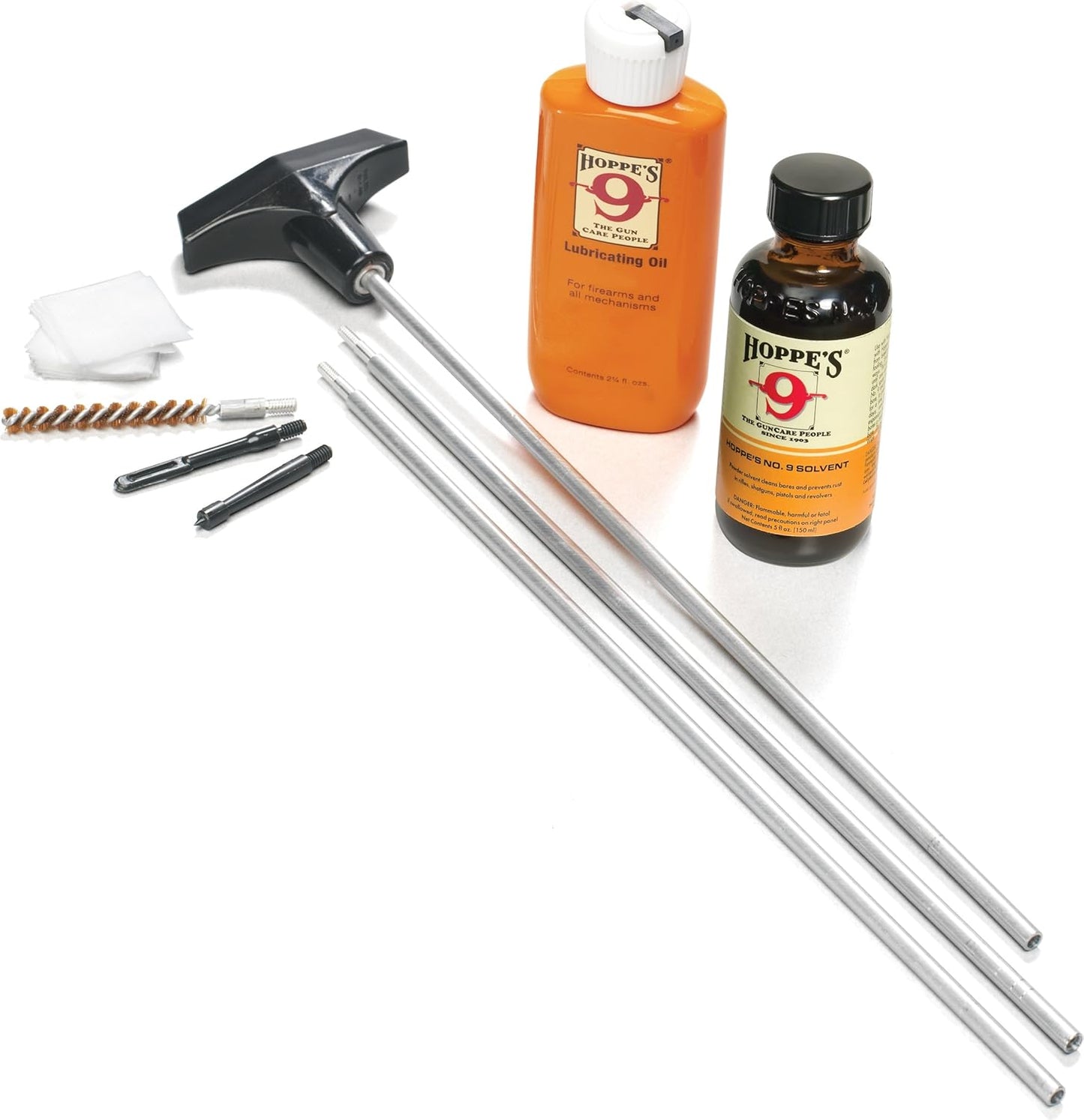 Hoppe's Clamshell Kit w/Aluminum Rod for .22 to .25 Caliber