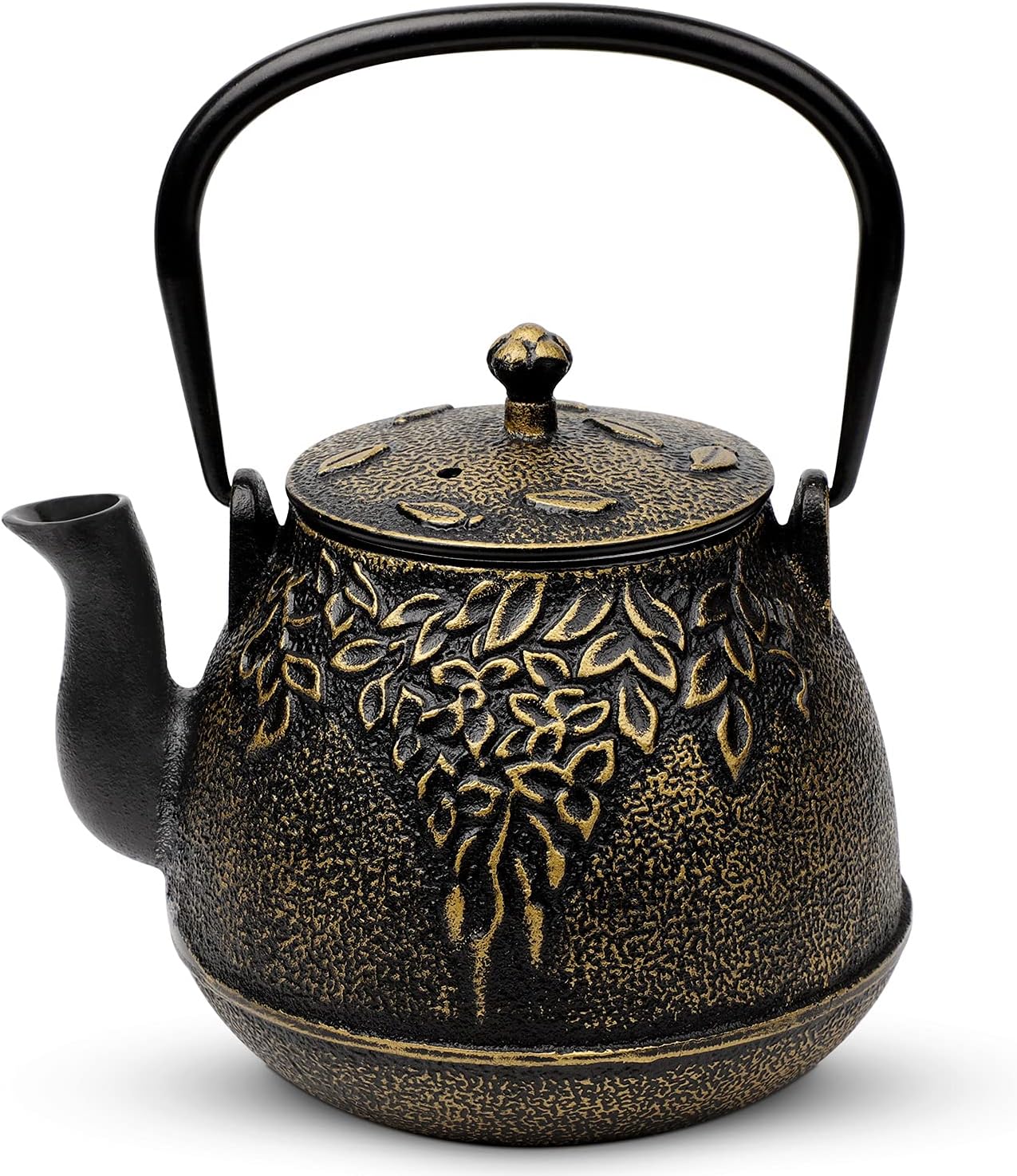 Japanese Cast Iron Tea Kettle for Stovetop Brewing and Serving