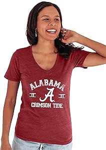 Alabama Crimson Tide Women's V-Neck T Shirt by Blue 84