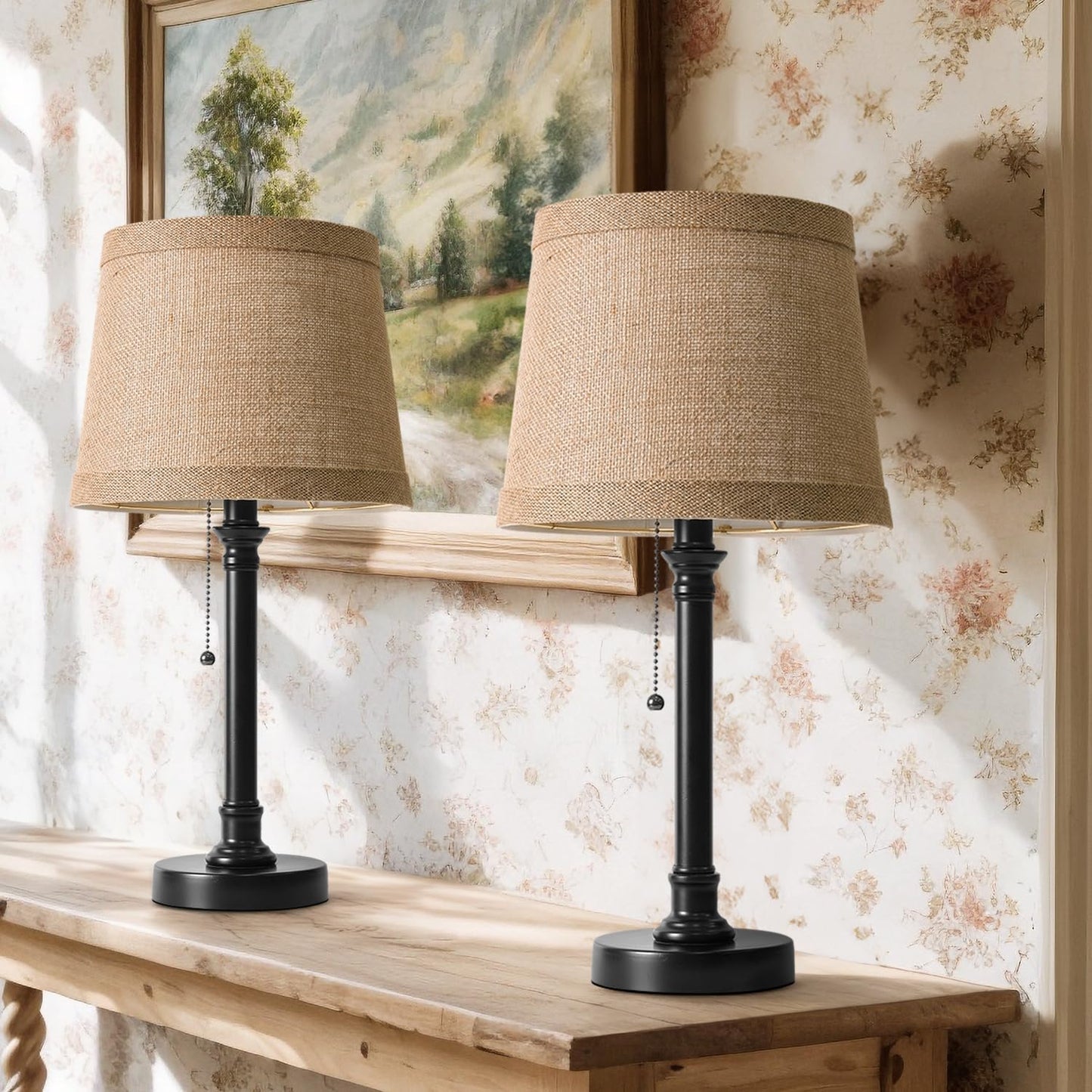 Oneach 19.5 Table Lamps Set of 2 for Cozy Home Ambiance
